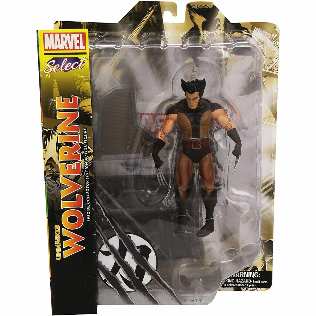 Diamond Actionfigur Marvel Select Wolverine Unmaskiert Figur 18cm