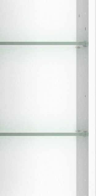 Inklusive verschiedene MÖBEL mit Ausführungen LED-Beleuchtung und weiß Breite HELD 100 weiß 3D-Effekt, cm, Spiegeltüren, Trento, | Spiegelschrank Farben
