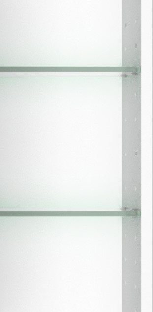 welltime Spiegelschrank Trento, verschiedene Ausführungen und Farben Breite 100 cm, mit 3D-Effekt, Spiegeltüren, Inklusive LED-Beleuchtung – Bild 3 von 5