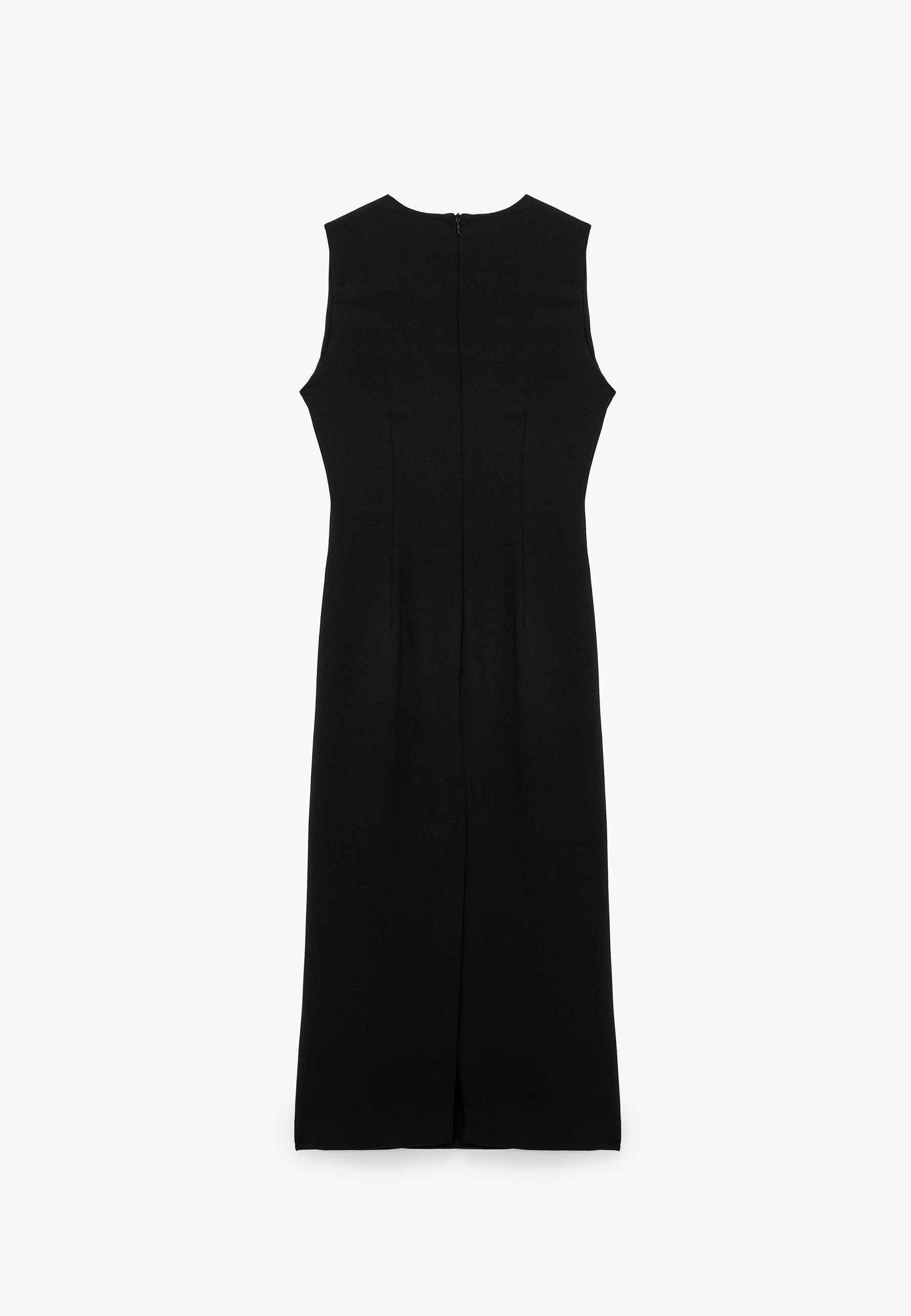 Koton Badekleid Mit Metall-Accessoires Drapiert Midikleid