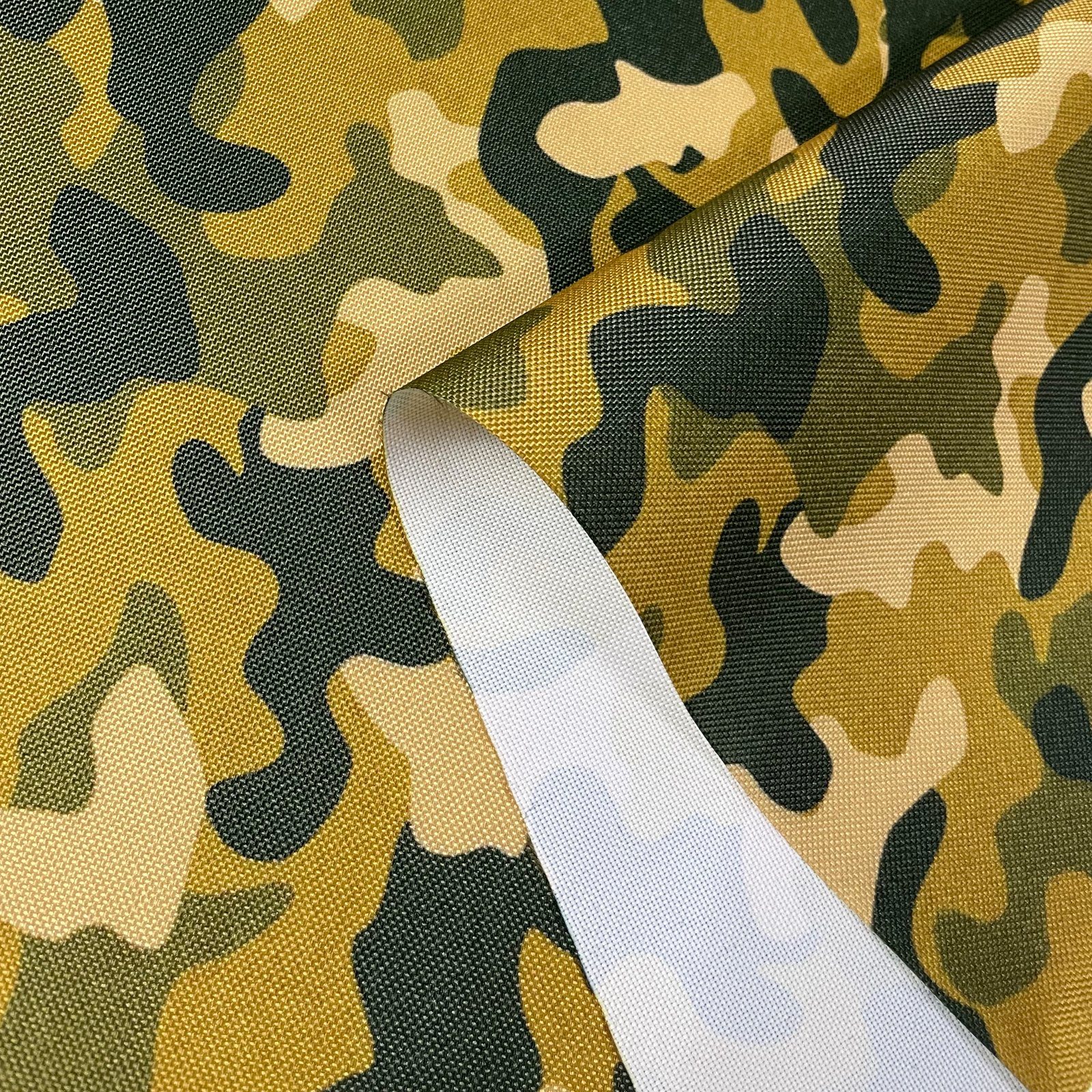 FORTISLINE Stoff Polsterstoff Polyester Wasserfest mit Motiv "CAMO"
