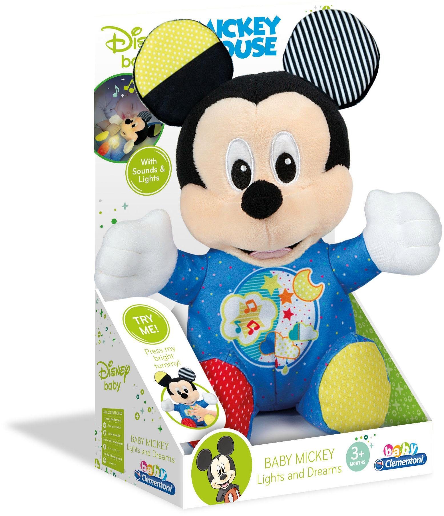 Clementoni, and Plüschfigur Licht Mickey Dreams, Clementoni® mit Baby Lights Sound und