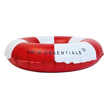 Swim Essentials Schwimmring in Rettungsring Optik Ø 55 cm PVC rot weiß Pool Spaß Baden Kinder