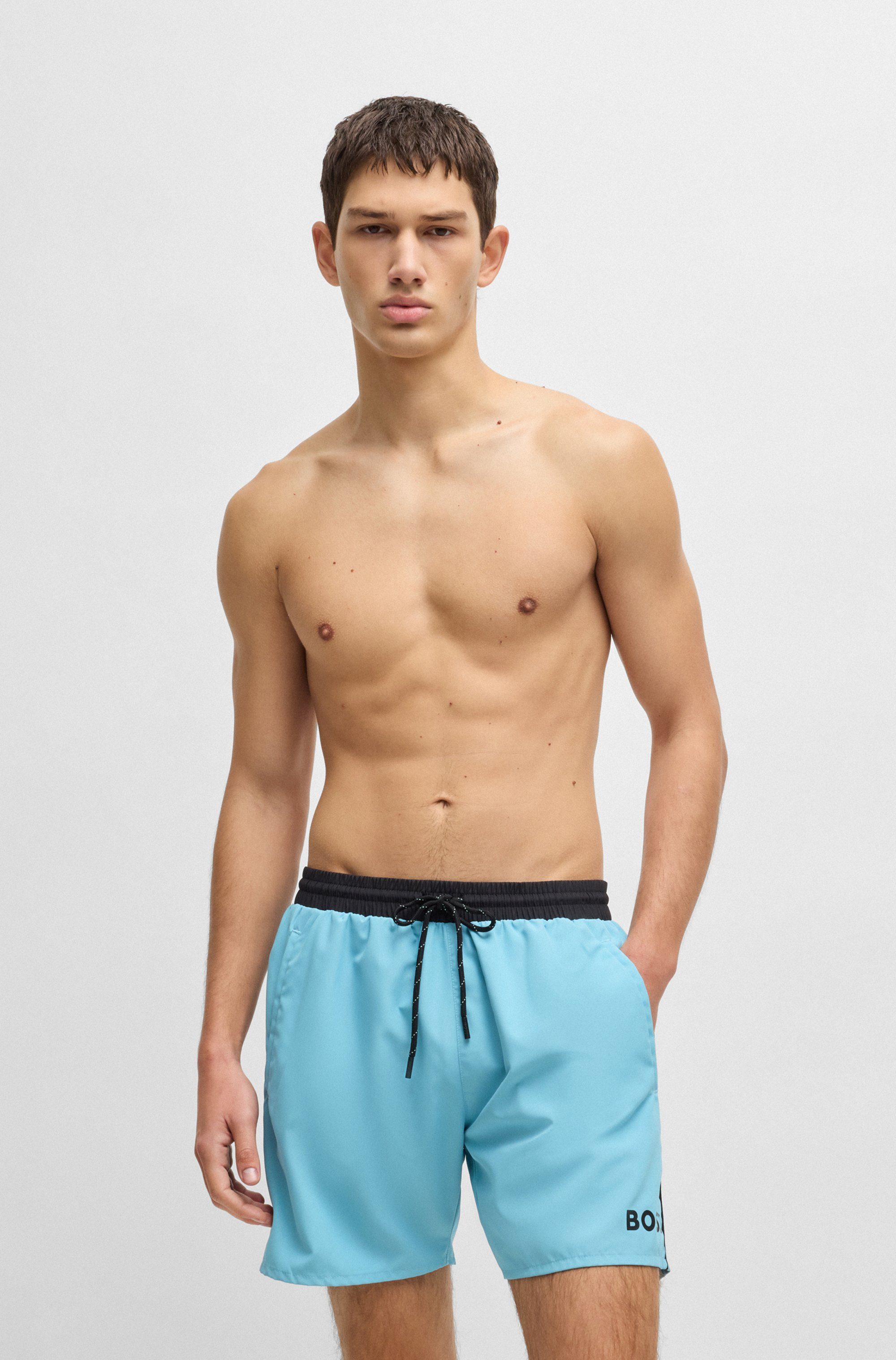 BOSS Badeshorts Starfish mit Kontraststreifen günstig online kaufen