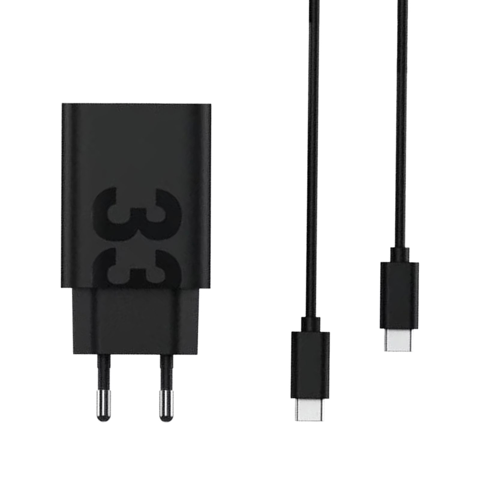 Motorola TurboPower USB-A Charger 33W USB Adapter Netzteil mit Kabel Universal-Ladegerät (USB-A auf USB-C, 1 Meter, 33W, TurboPower-Shield)
