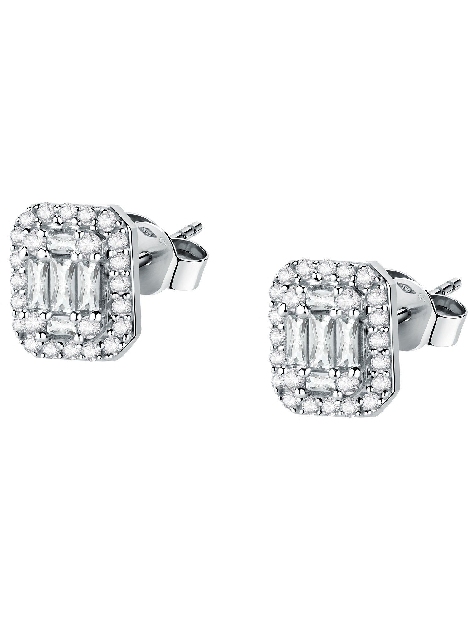 CHRIST Paar Ohrstecker CHRIST Damen-Ohrstecker 750er Weißgold 10 Diamant günstig online kaufen