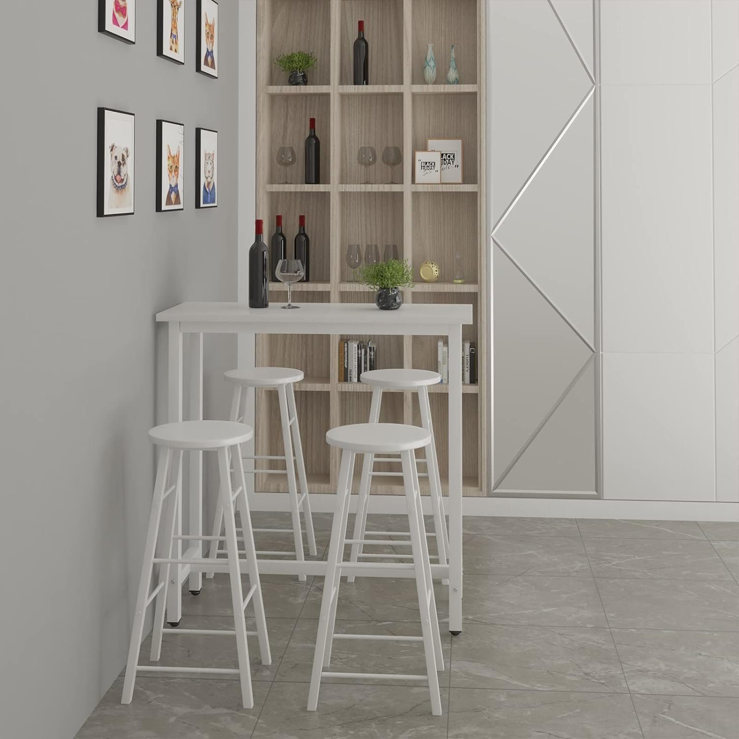 Woltu Barhocker (2 St), Gestell aus stabilem Stahl, Sitzfläche aus MDF günstig online kaufen