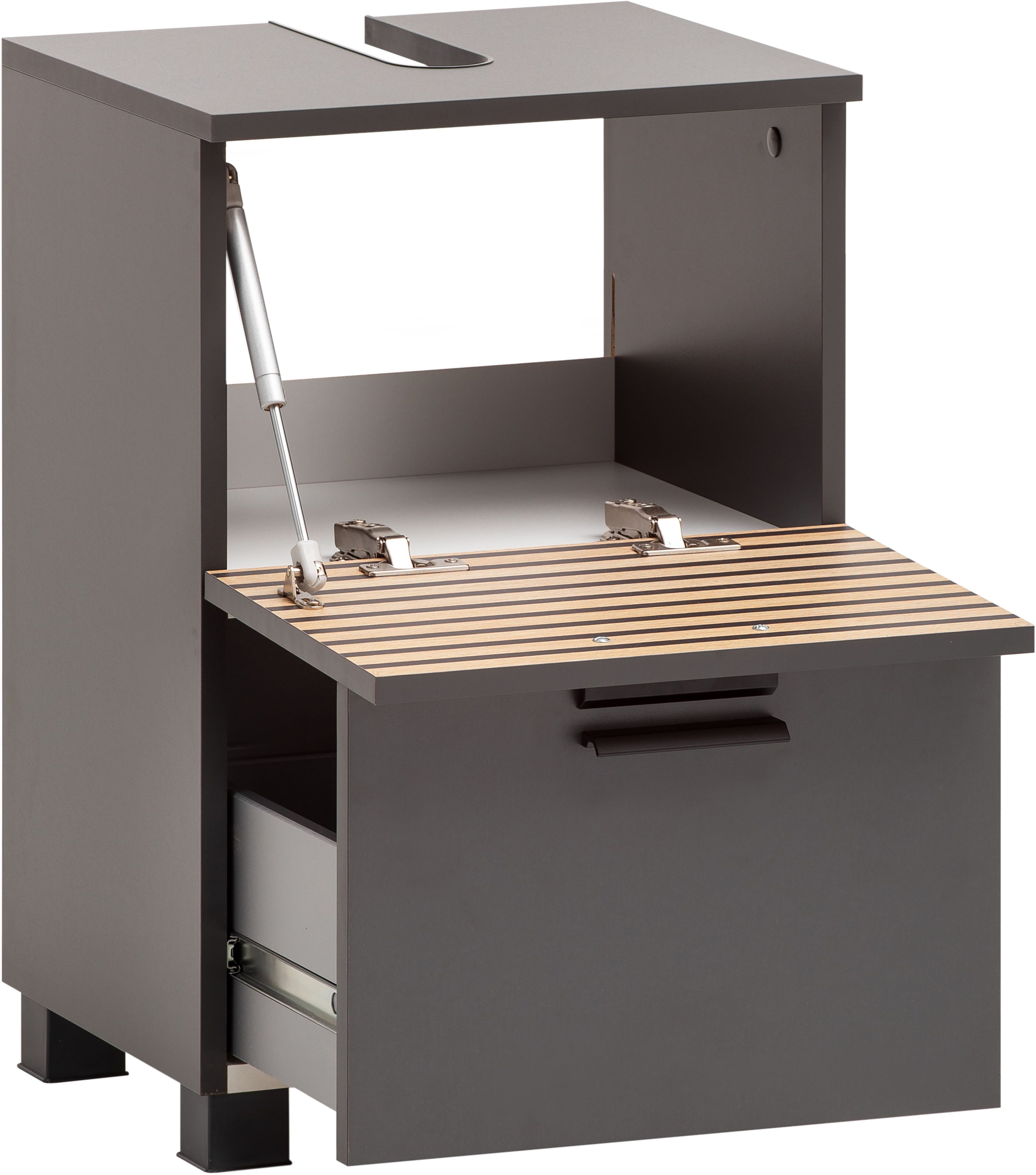 welltime Waschbeckenunterschrank Katta, Waschbeckenunterschrank, Made in Germany, B: 40 cm Solide Verarbeitung - Dieses Produkt ist in Deutschland gefertigt – Bild 4 von 5