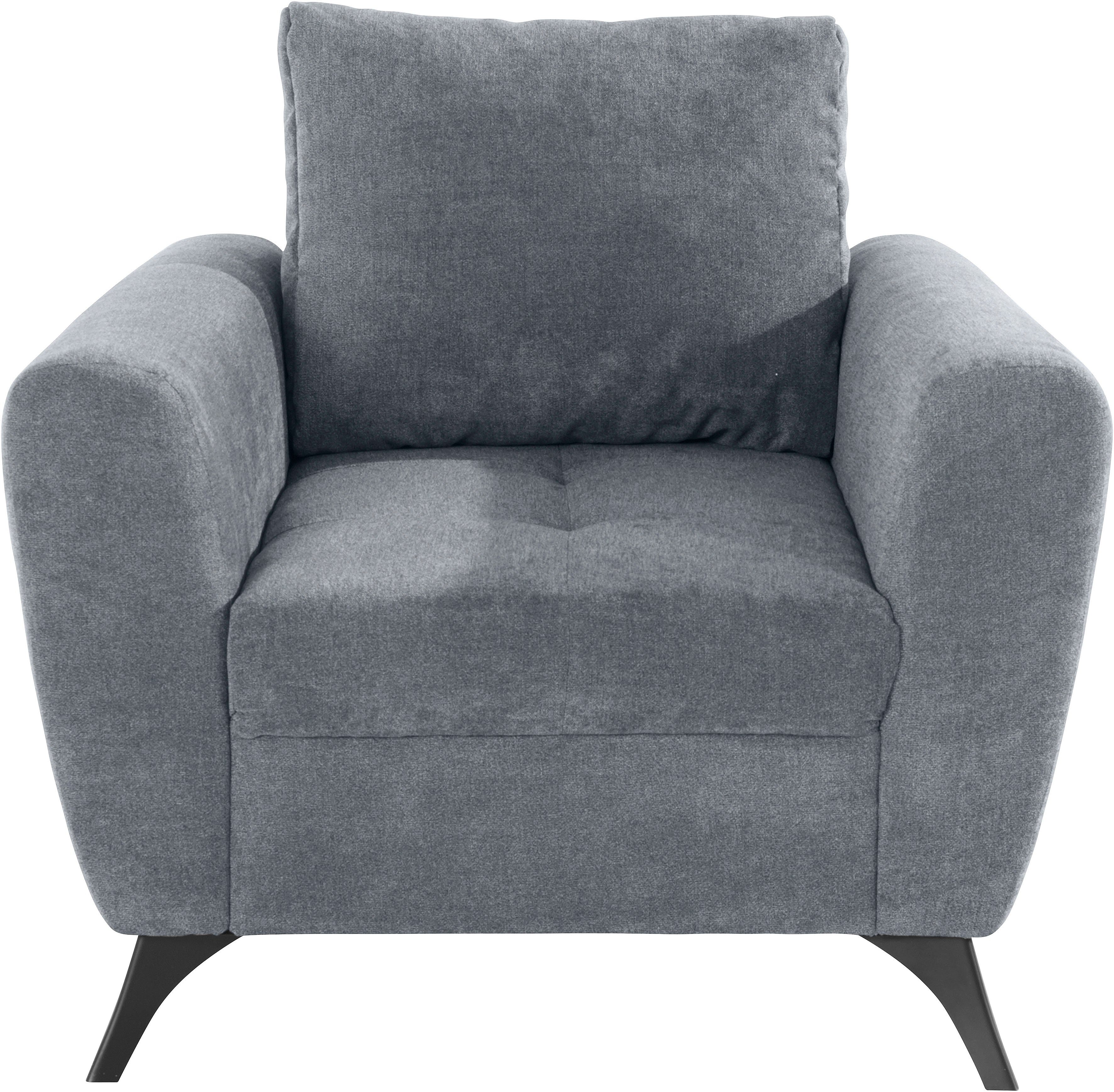 auch clean-Bezug, INOSIGN Steppung feine Kissen im Sessel lose Aqua Sitzbereich, mit Lörby,