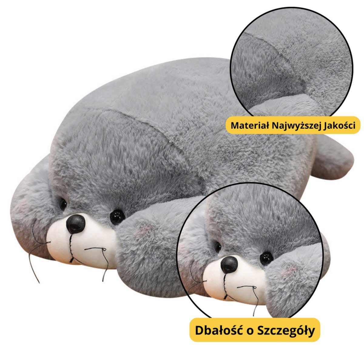 Wisam Plüschfigur Plüsch-Maskottchen Kuscheltier Große Kegelrobbe 29cm (1-St)