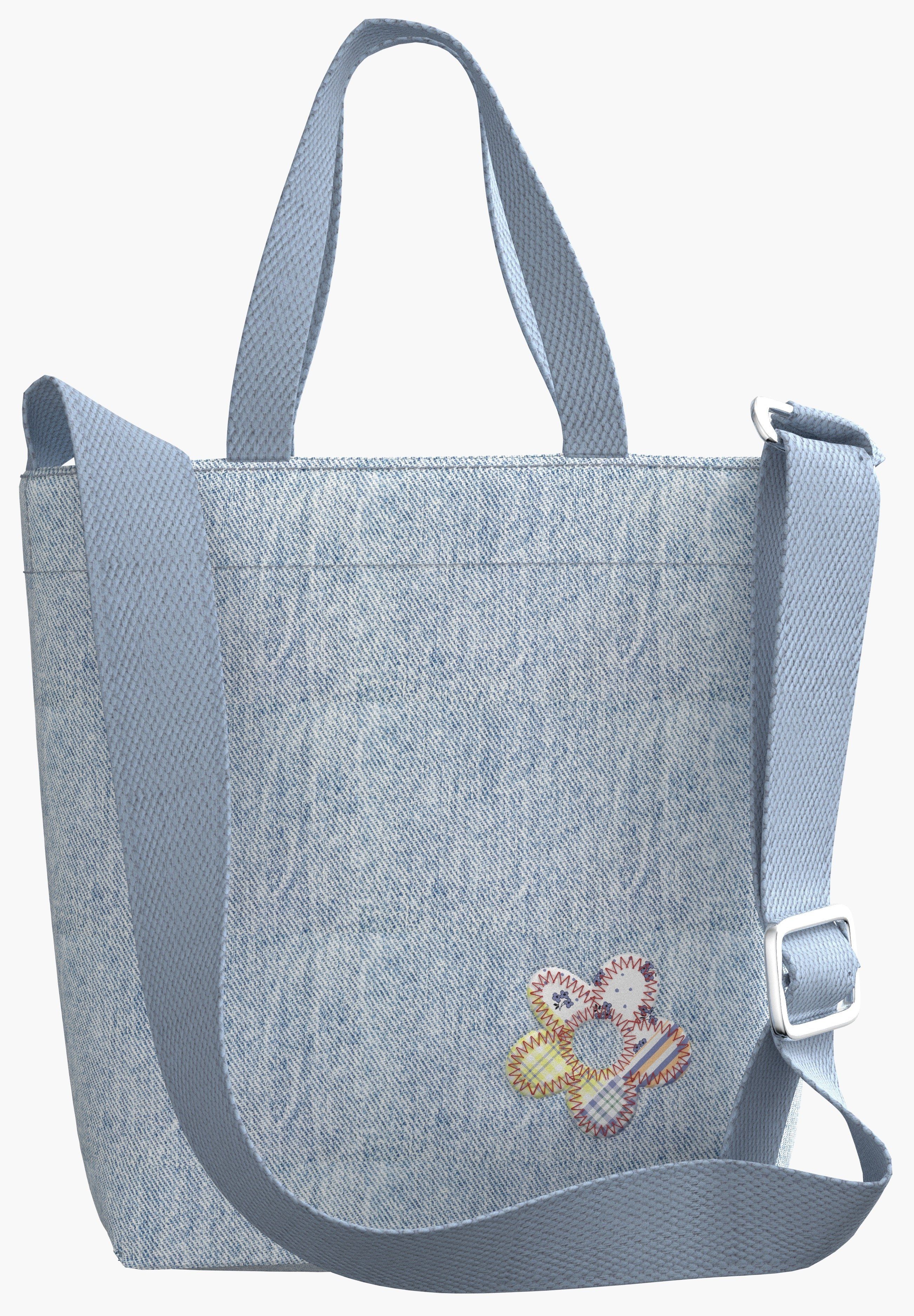 Levi's® Shopper 501 MINI ICON TOTE, mit schöner Blumen Applikation, in kleinem Format