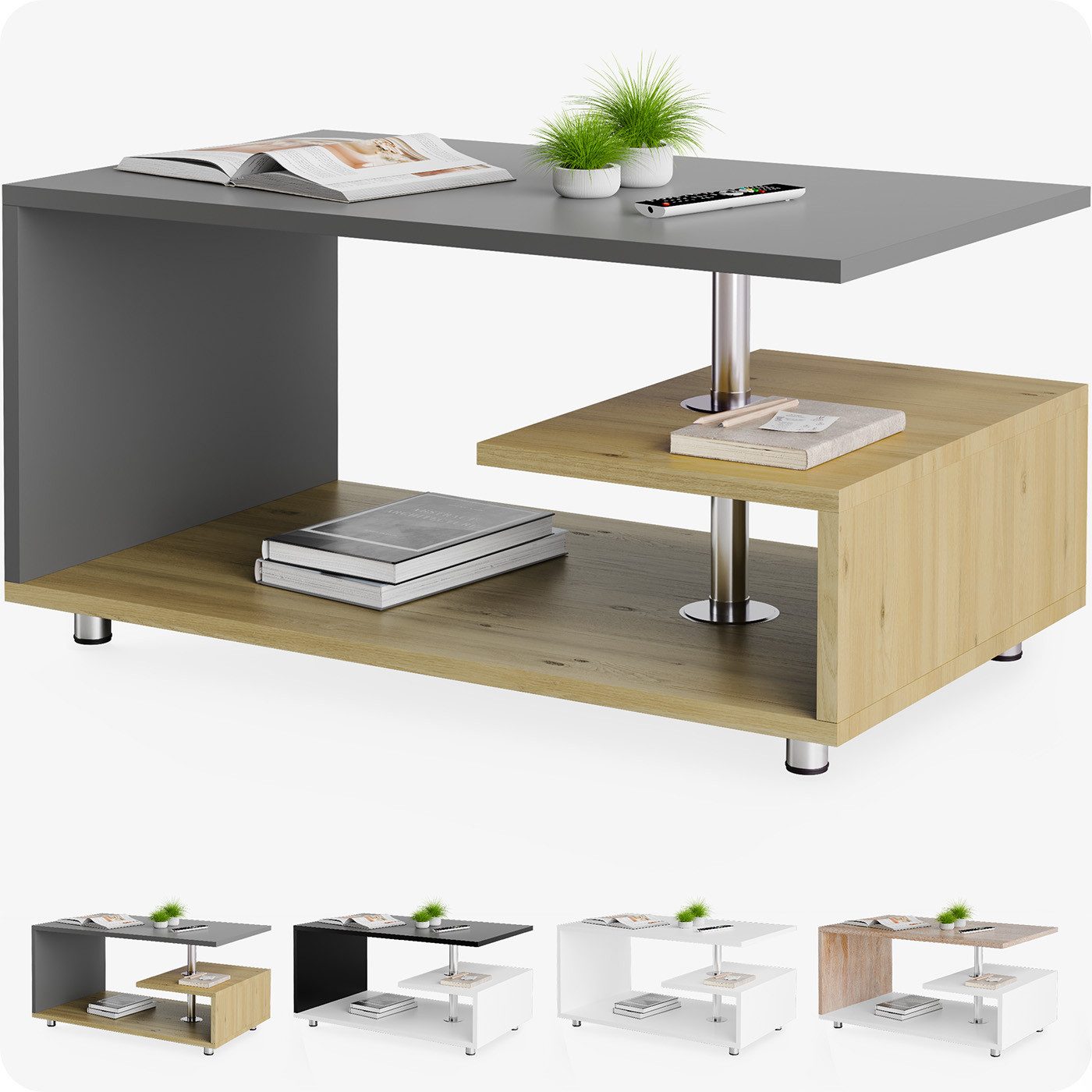Couchtisch BOHA Massiv-Holz Akazie 118 Cm Breit Online Kaufen