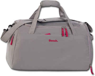 Bench. Sporttasche Bench Damen Sporttasche Nylon grau, Damen Tasche Nylon grau, groß 50x30x29cm, uni