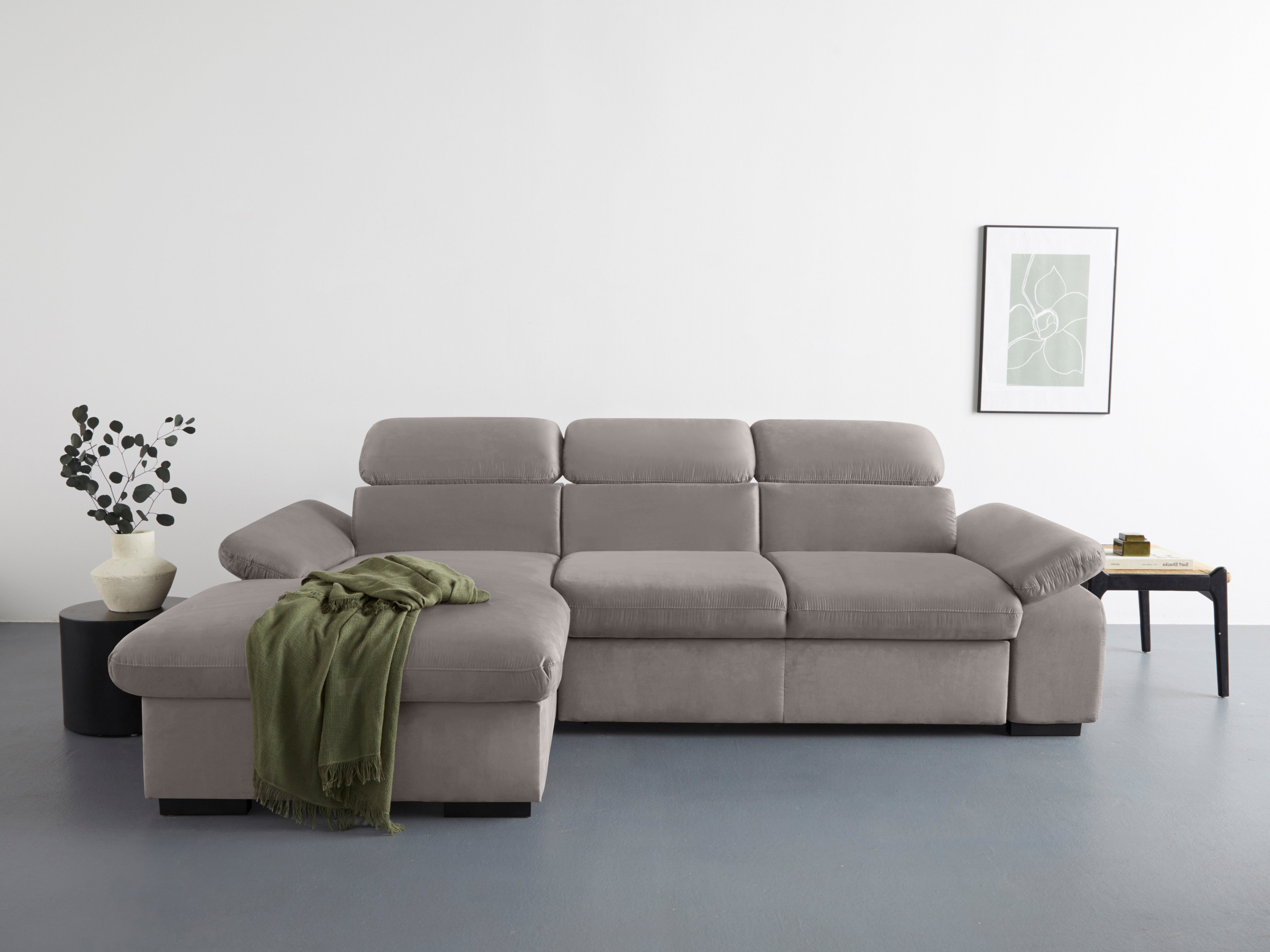 COTTA Ecksofa Lola L-Form mit Kopfteilfunktion günstig online kaufen