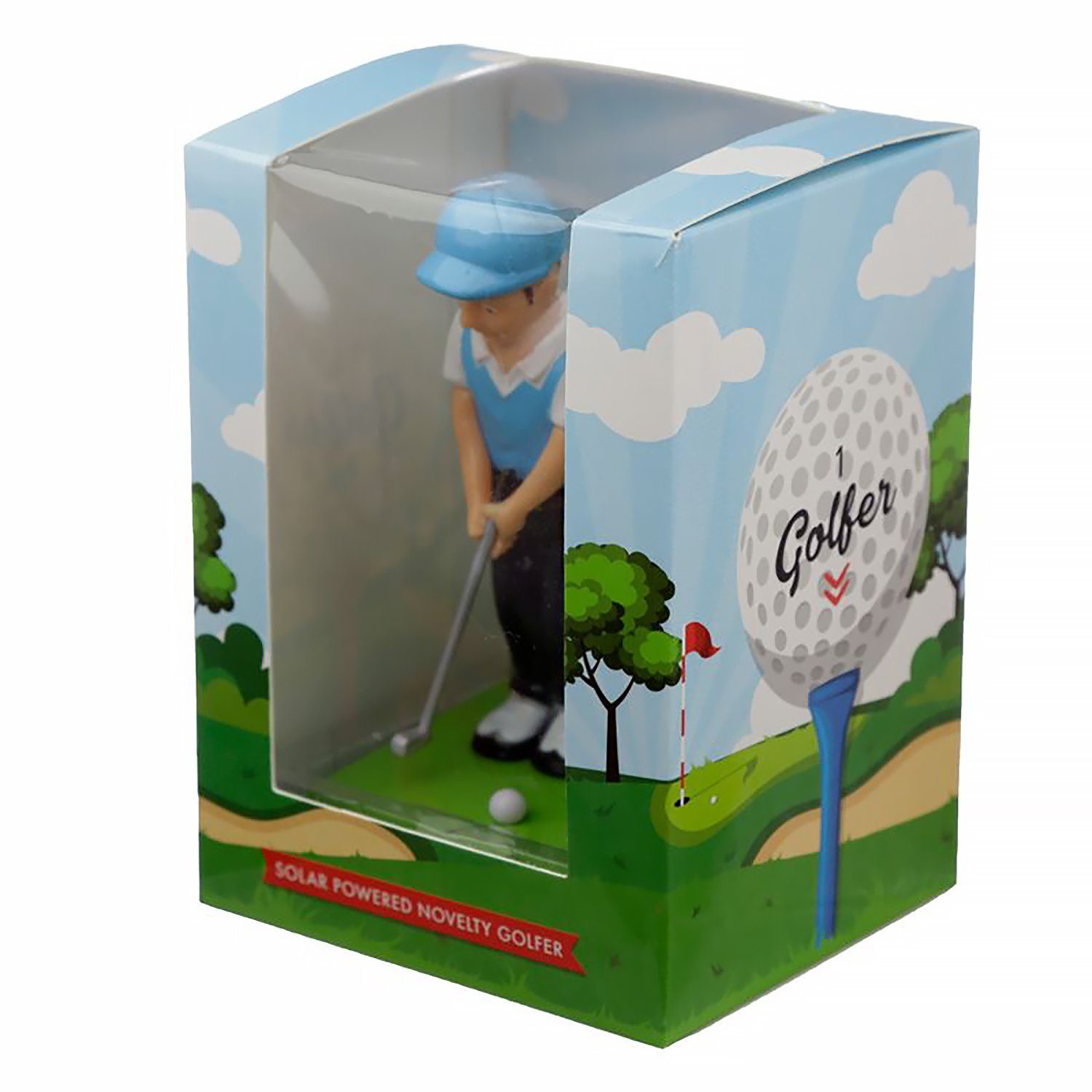 Puckator Actionfigur Golfspieler Solar Wackelfigur – Bild 5 von 5