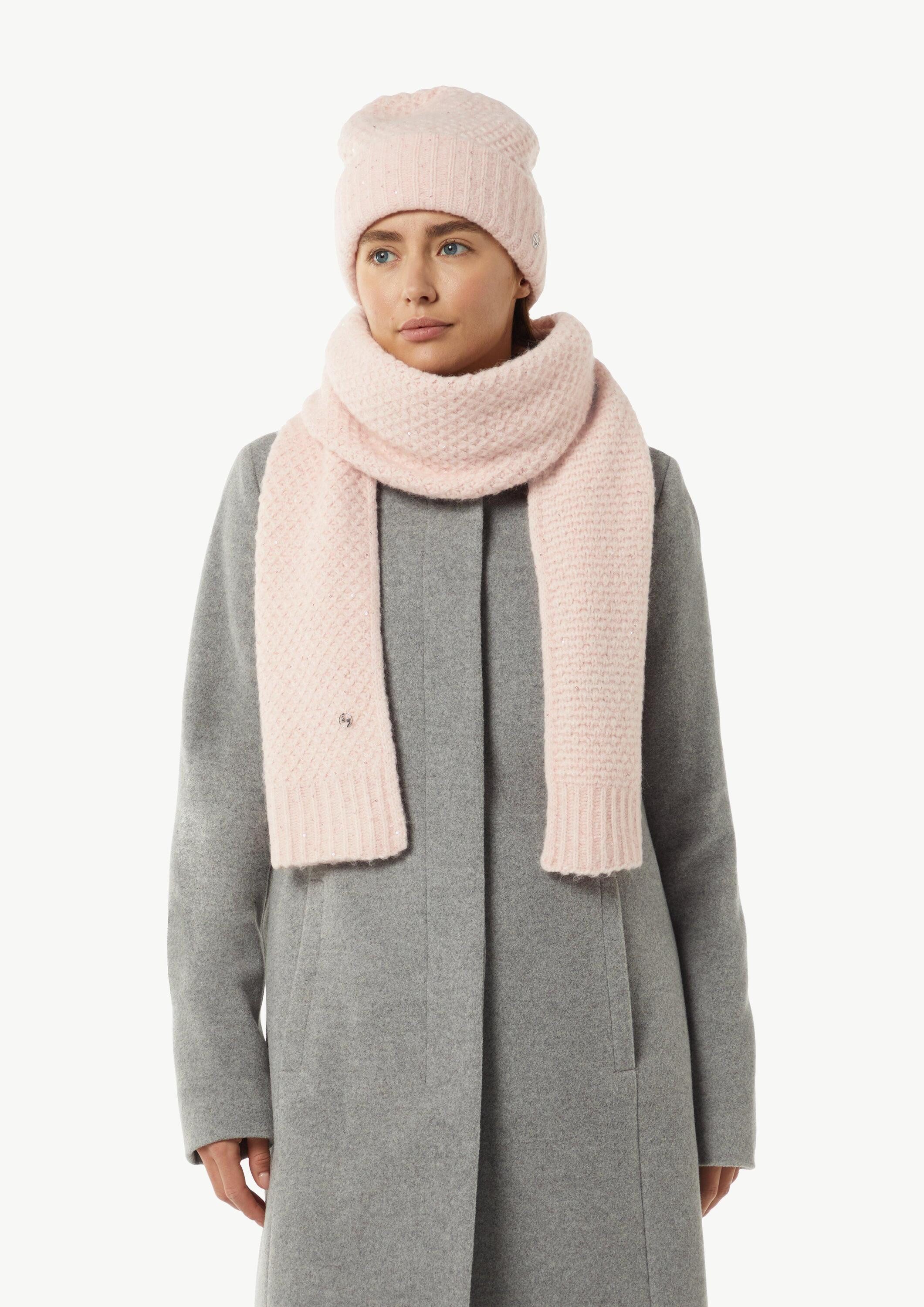 comma Schal Tuch, Schal mit Pailletten-Details günstig online kaufen