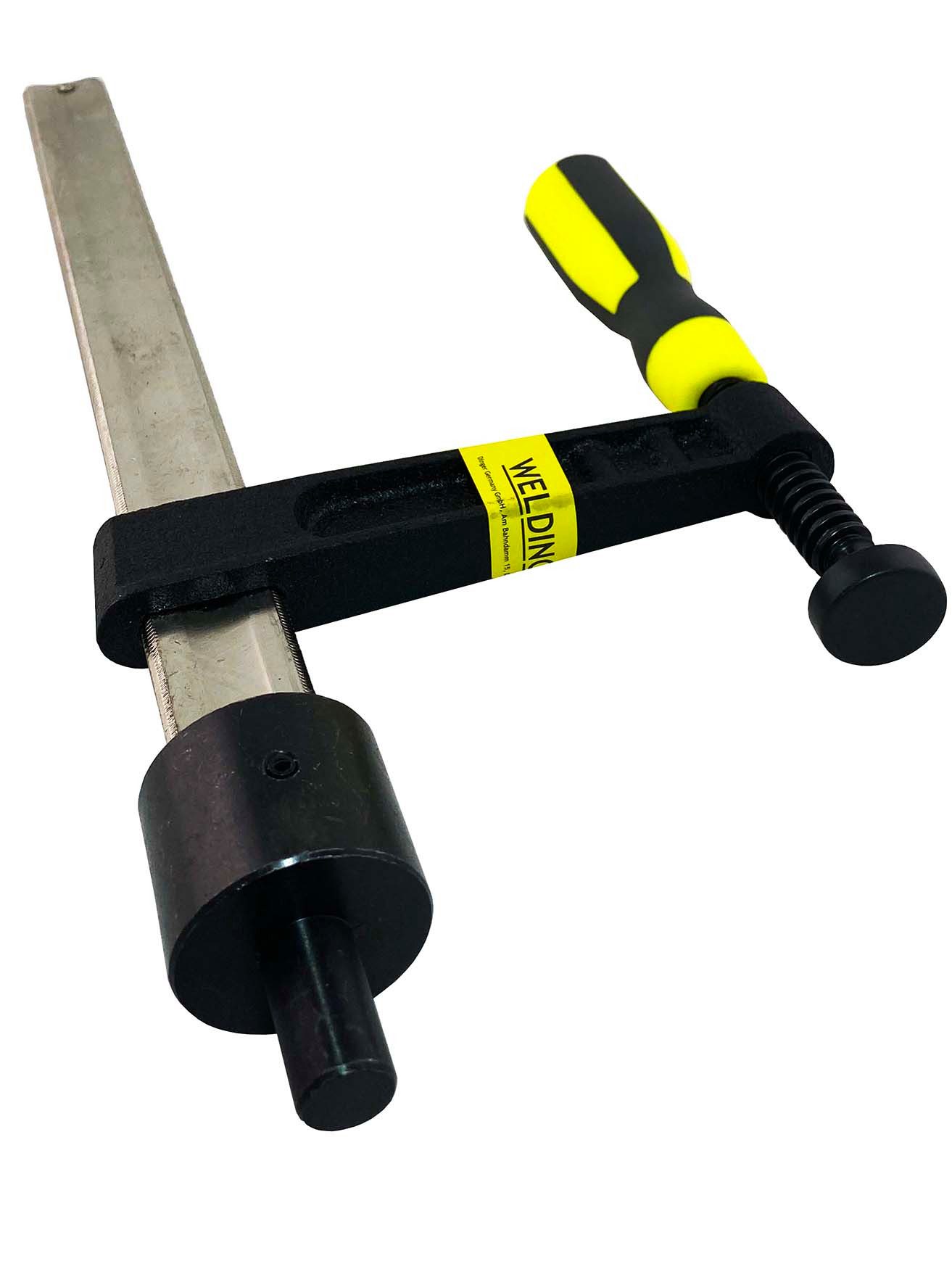 WELDINGER Schraubzwinge Schweißtisch-Schraubzwinge 120x300 mm System 16 Zweikomponentengriff, (1 St), 120x300 mm, System 16