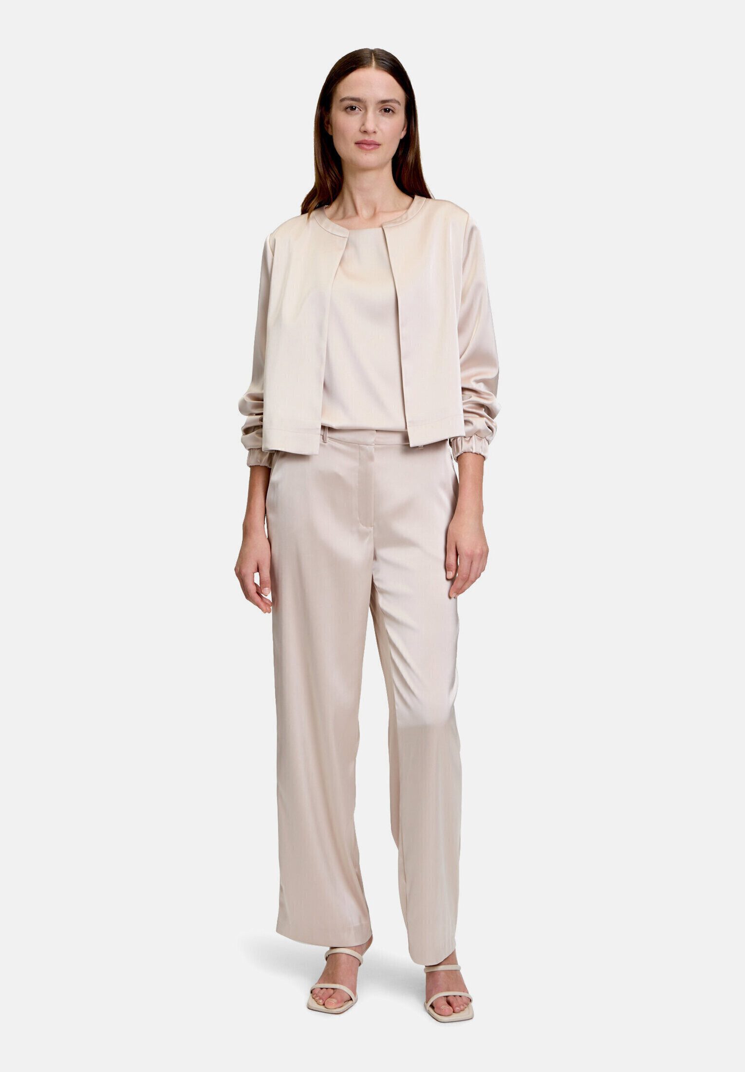 Betty&Co Anzughose Damen mit Glanzeffekt Material