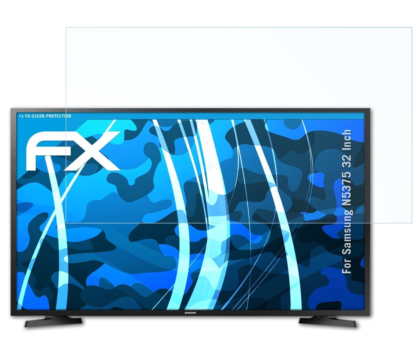 atFoliX Schutzfolie Displayschutz für Samsung N5375 32 Inch, Ultraklar und  hartbeschichtet