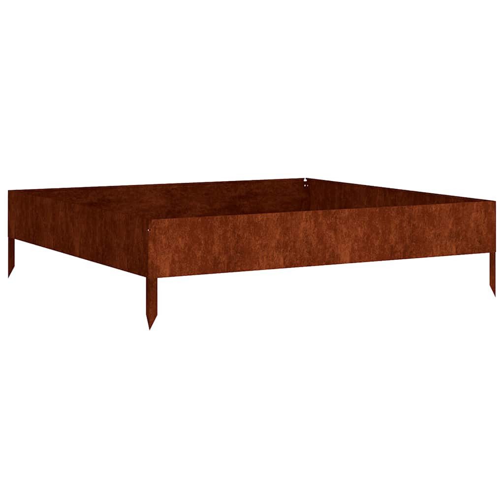 vidaXL Hochbeet Hochbeet 100x100x26 cm Cortenstahl (1 St)