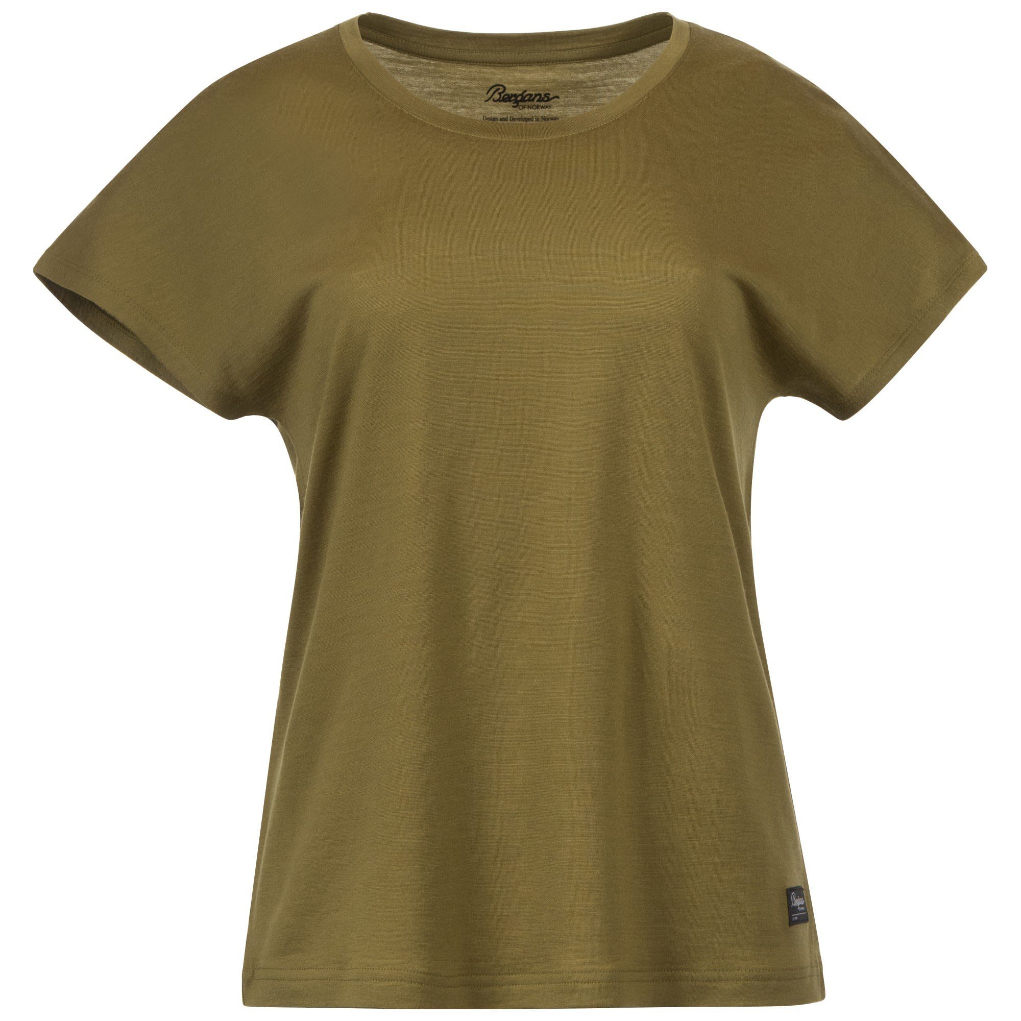 W (vorgängermodell) Damen Green Bergans T-Shirt Bergans Tee Urban Wool Green