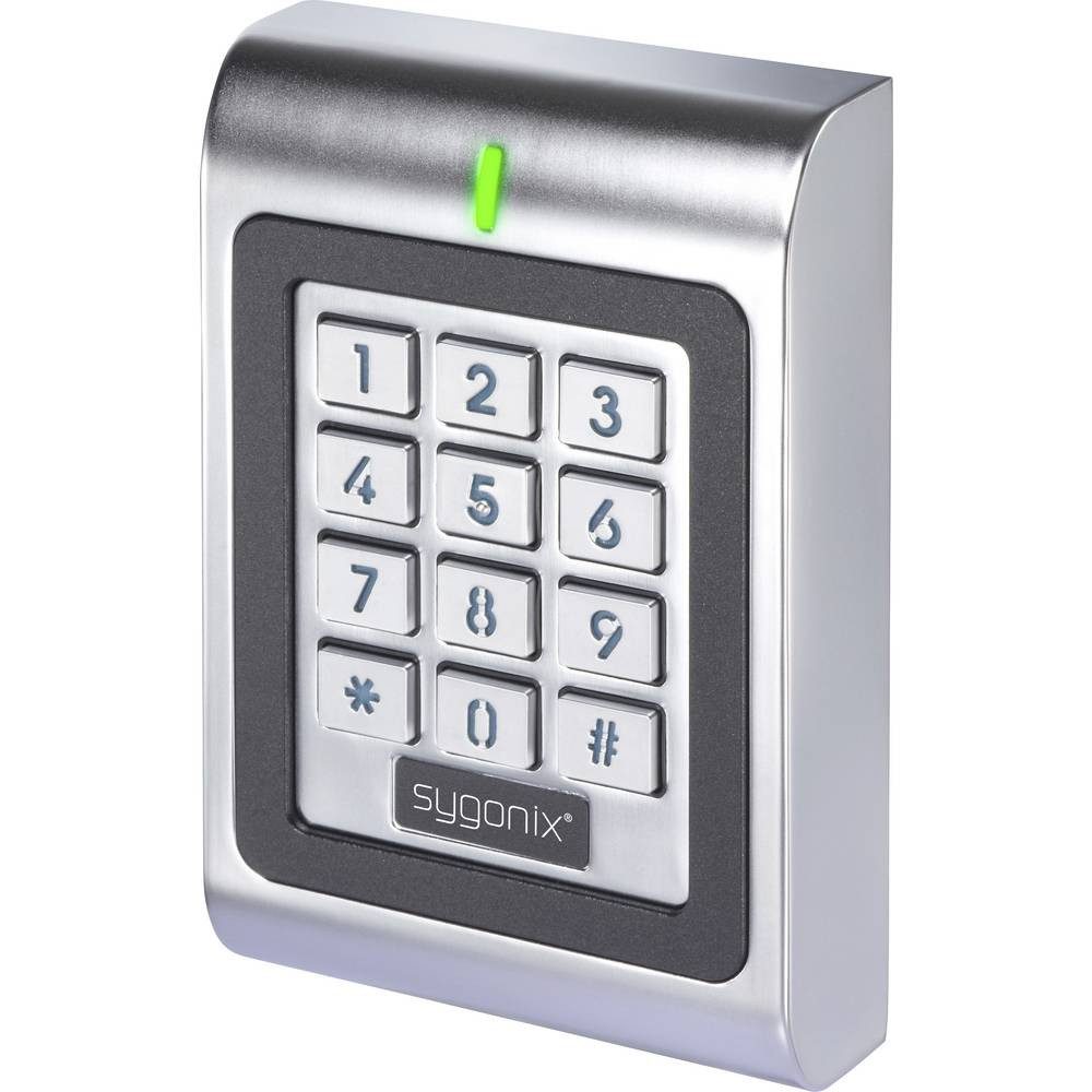 Sygonix Türschließer Code-Tastatur mit RFID Oberflächenmontage 12 V/DC, 18 V/DC IP66 mit, mit beleuchteter Tastatur