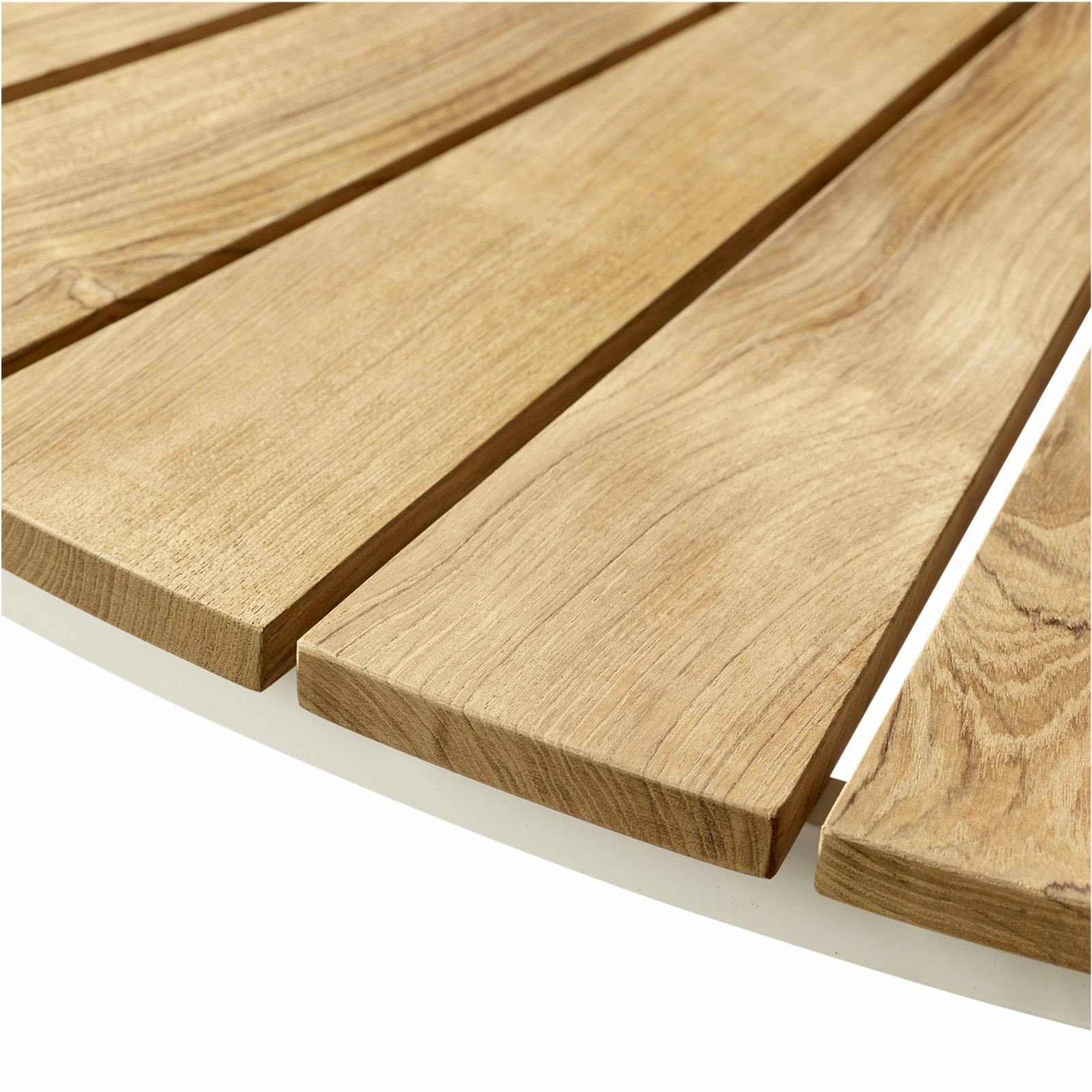 Cinas Gartentisch Ellen, Wasserresistent, warmes Holzfinish, standfeste Konstruktion