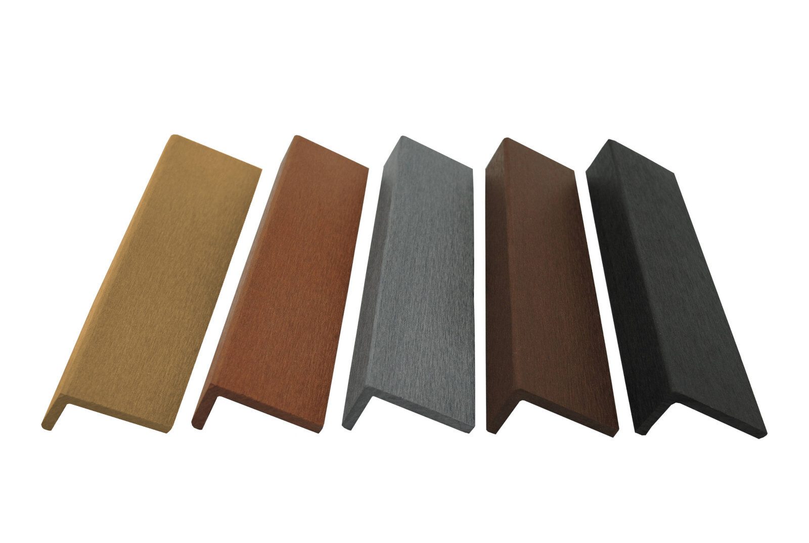 WPC Profi Terrassendielen L-Abschlussleiste Winkelleiste steingrau, (Abschlussleiste, 1-St., Winkelleiste 60x40x1950 mm)