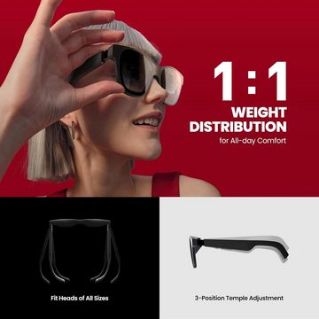 XREAL Air 2 Pro Virtual-Reality-Brille (120 Hz, Micro-OLED Panels, 120Hz Display, 3-stufige elektrochrome Abdunkelung, TÜV zertifiziert)