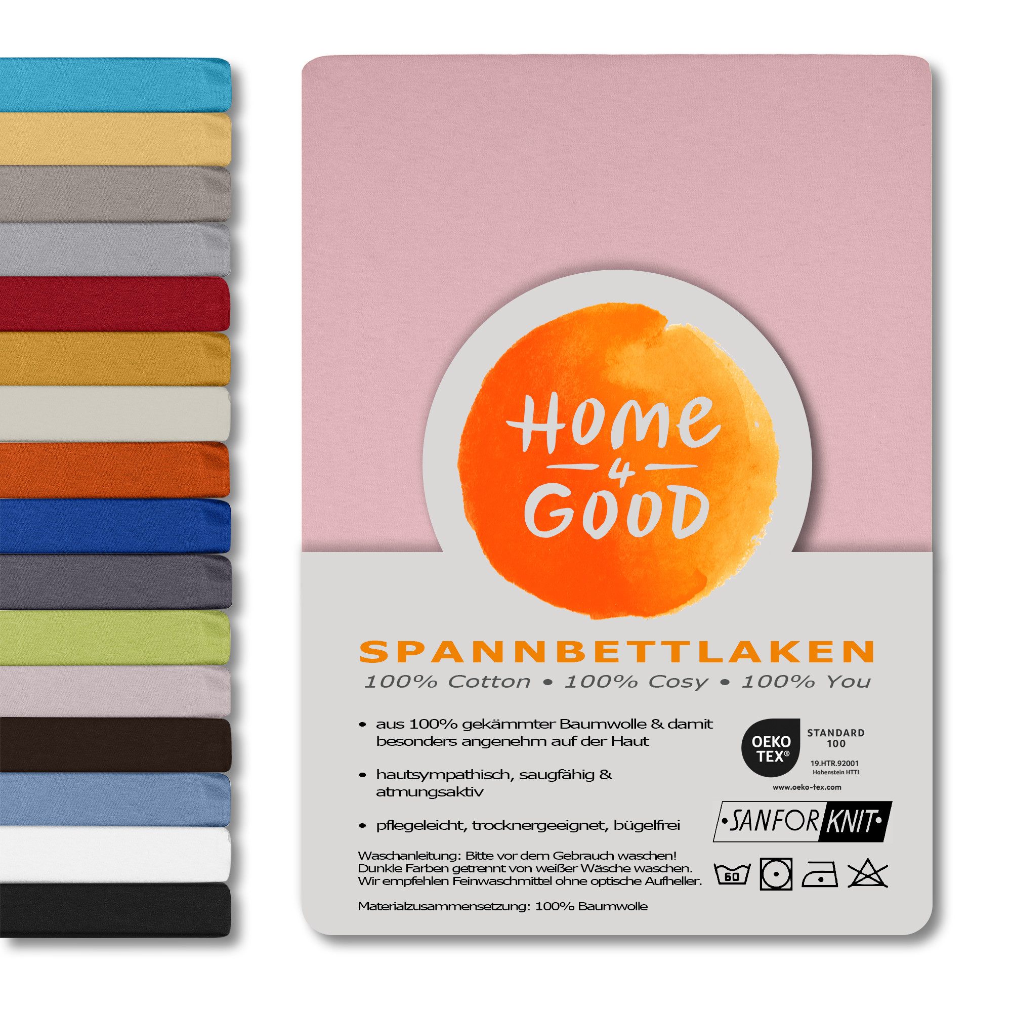 home4good Spannbettlaken viele Größen, viele Farben, günstig online kaufen