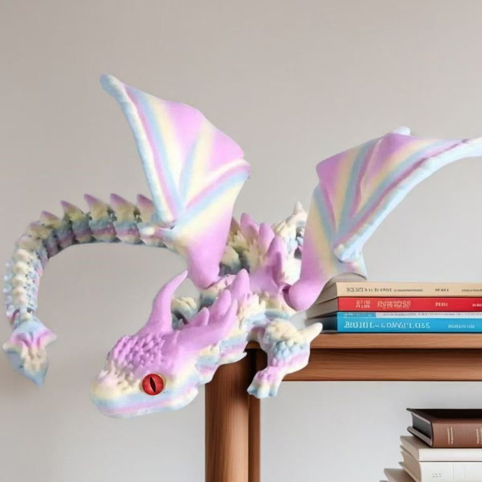 Jumpeak Tierfigur drache 3d druck,drachen figuren,Geflügelt,im Dunkeln leuchtend, (6Farben,2Größen), tiere figuren,tiere spielzeug,Kinderspielzeug