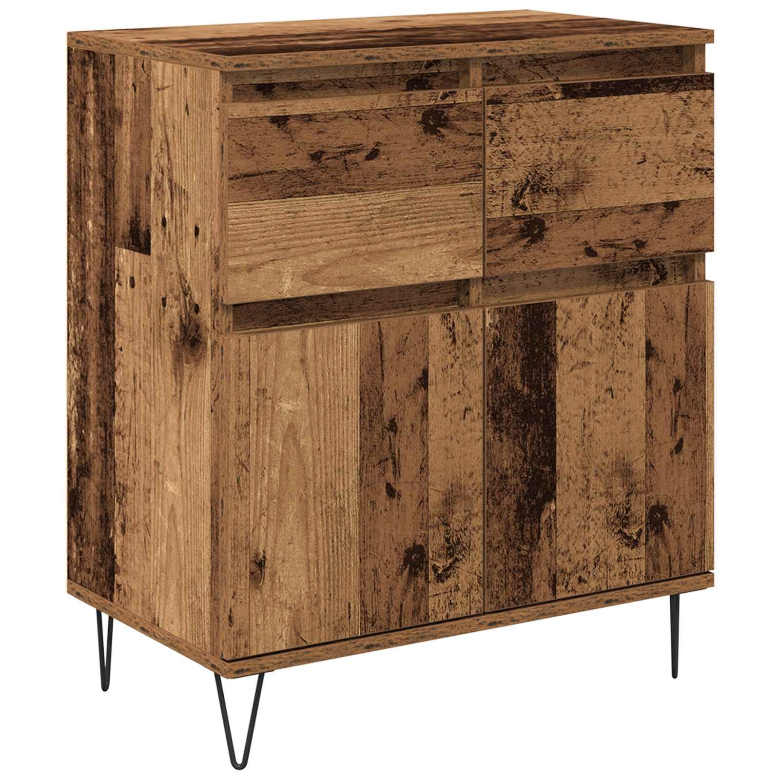 vidaXL Sideboard Sideboard Altholz 60 x 35 x 70 cm Verbundholz und Eisen (1 St)