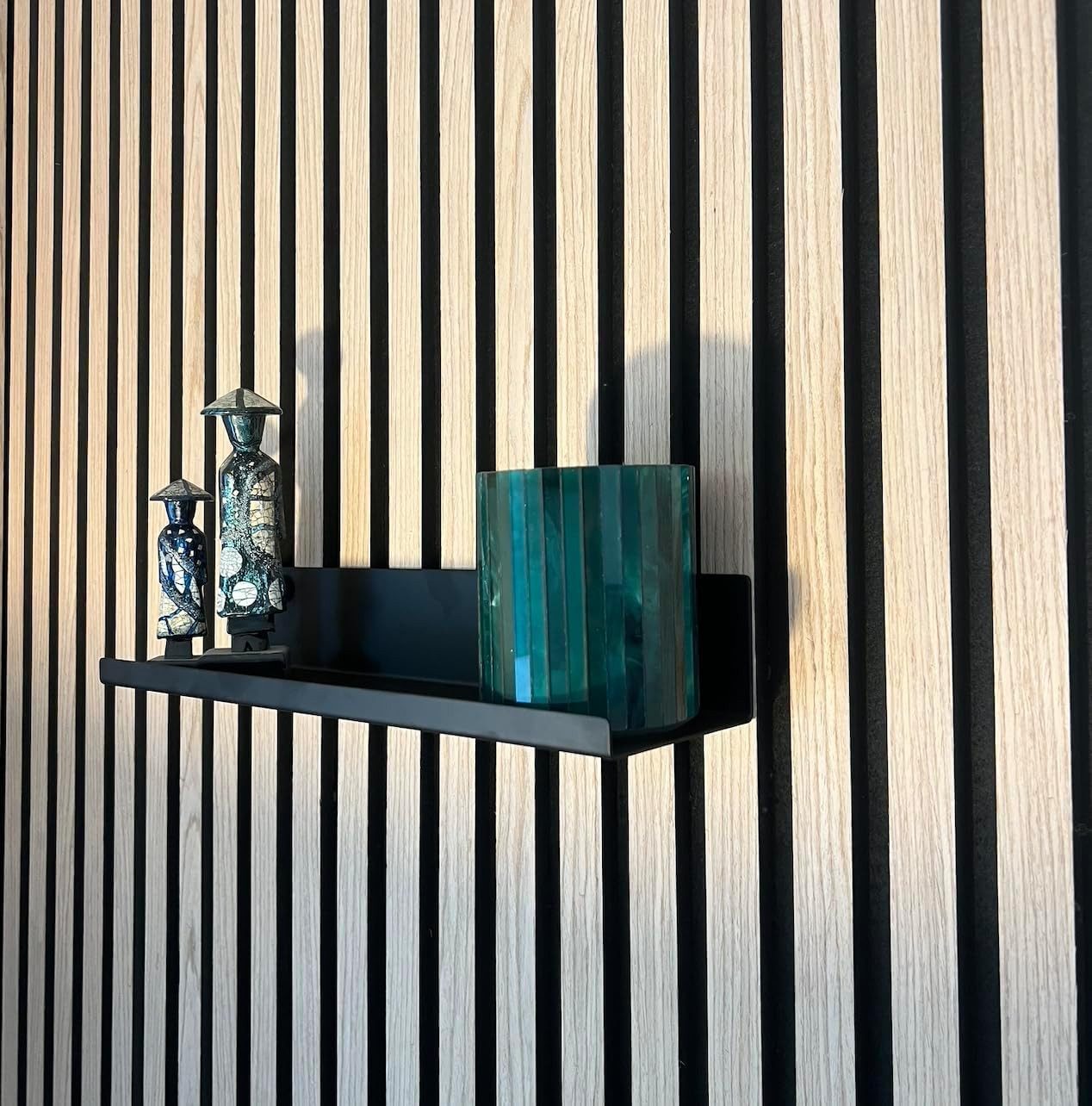 TWSOUL Deko-Wandregal Regal für Akustikpaneele, Schwarz Metall Mehrere Größ günstig online kaufen