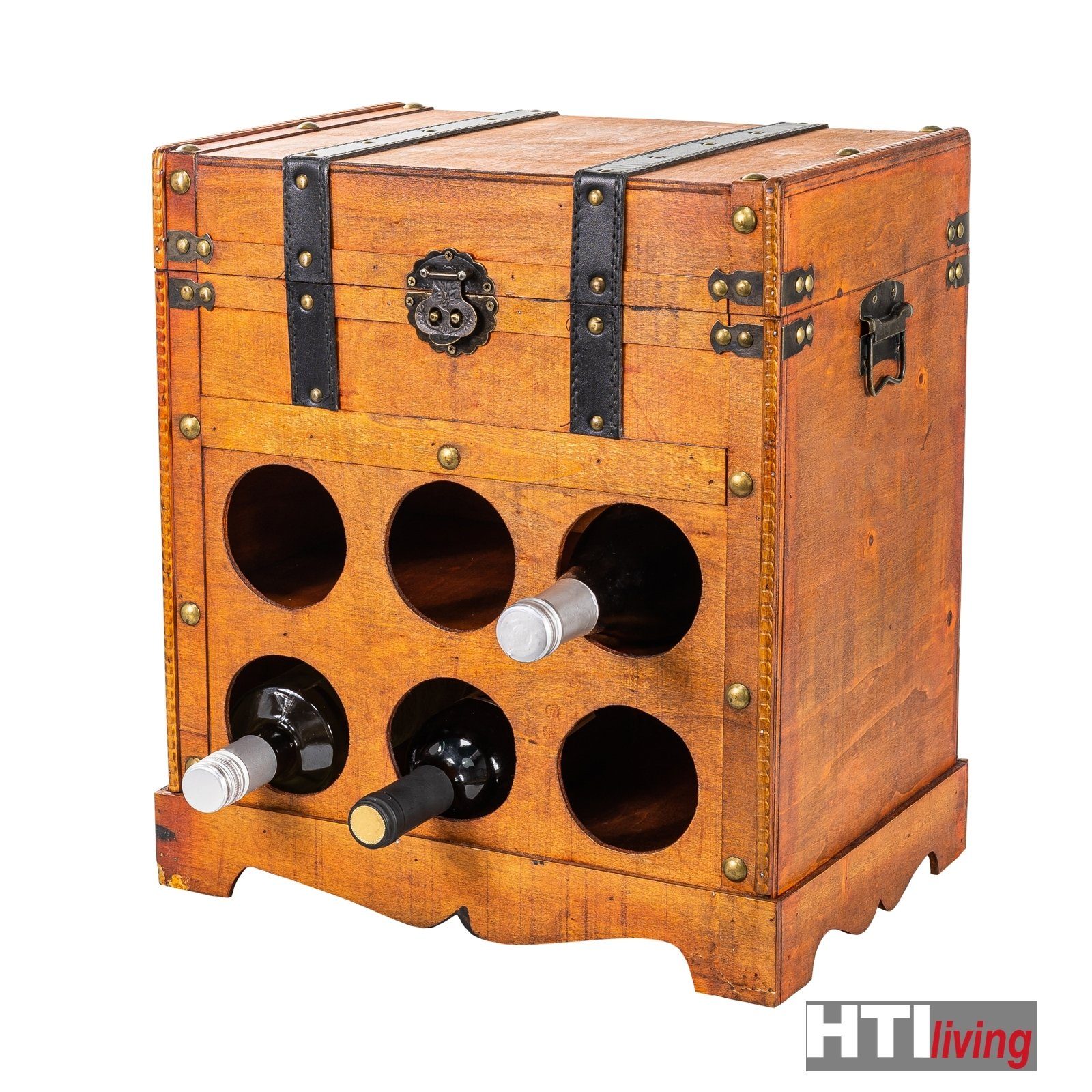 HTI-Living Weinregal Weinregal Truhe für 6 Flaschen Alistair, Stück 1-tlg., günstig online kaufen