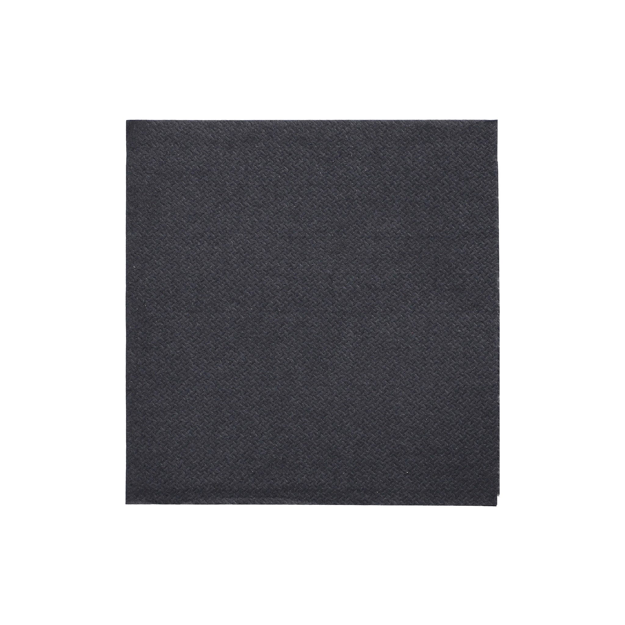 PAPSTAR Papierserviette, Servietten Papier 24x24cm 2-lagig 1/4-Falz 150 Stk. "DAILY" Schwarz
