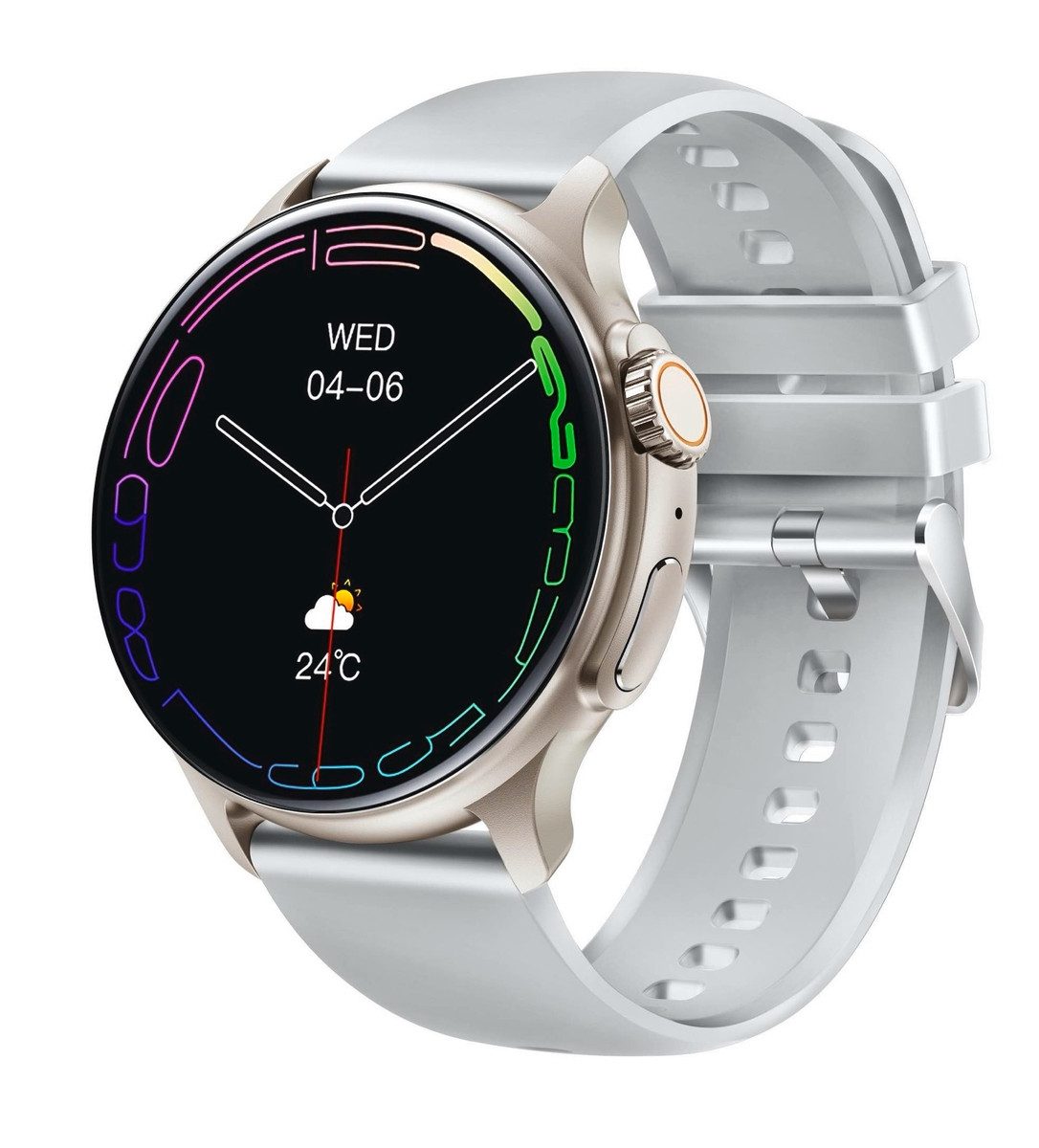 Emporia emporia Watch JOY Smartwatch (1.43 Zoll, Proprietär (herstellerspezifisch), Gesundheitstracking