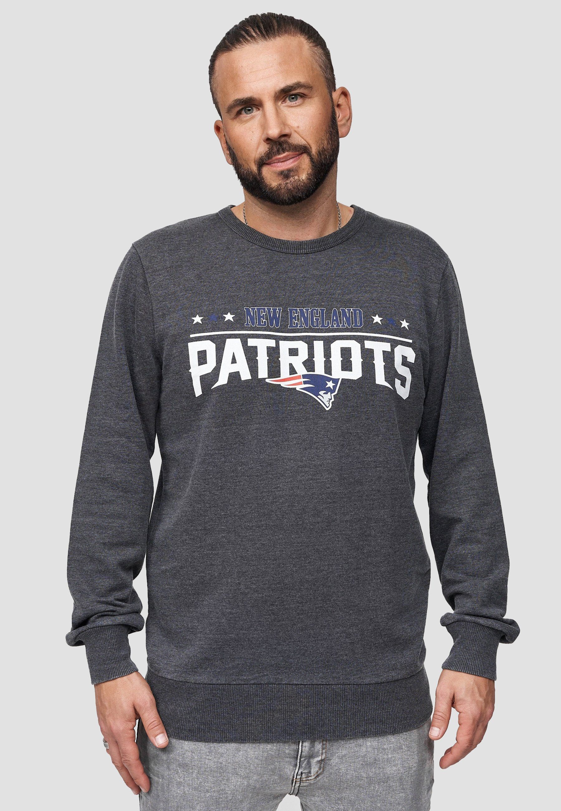 Recovered Sweatshirt New England Patriots GOTS zertifizierte Bio-Baumwolle