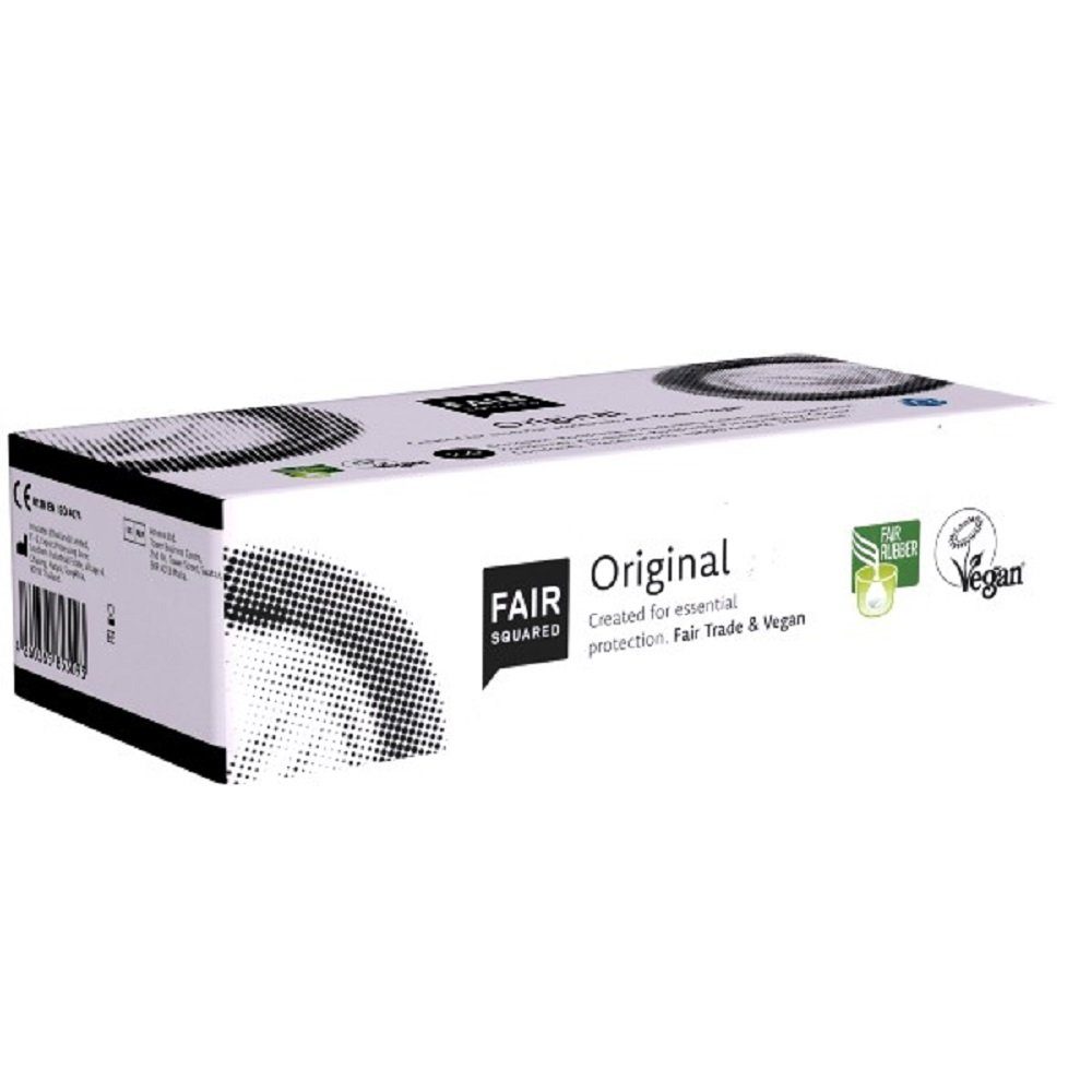 Fair Squared Kondome Original Packung mit, 100 St., fair gehandelte Öko-Kondome, vegane und fair gehandelte Kondome