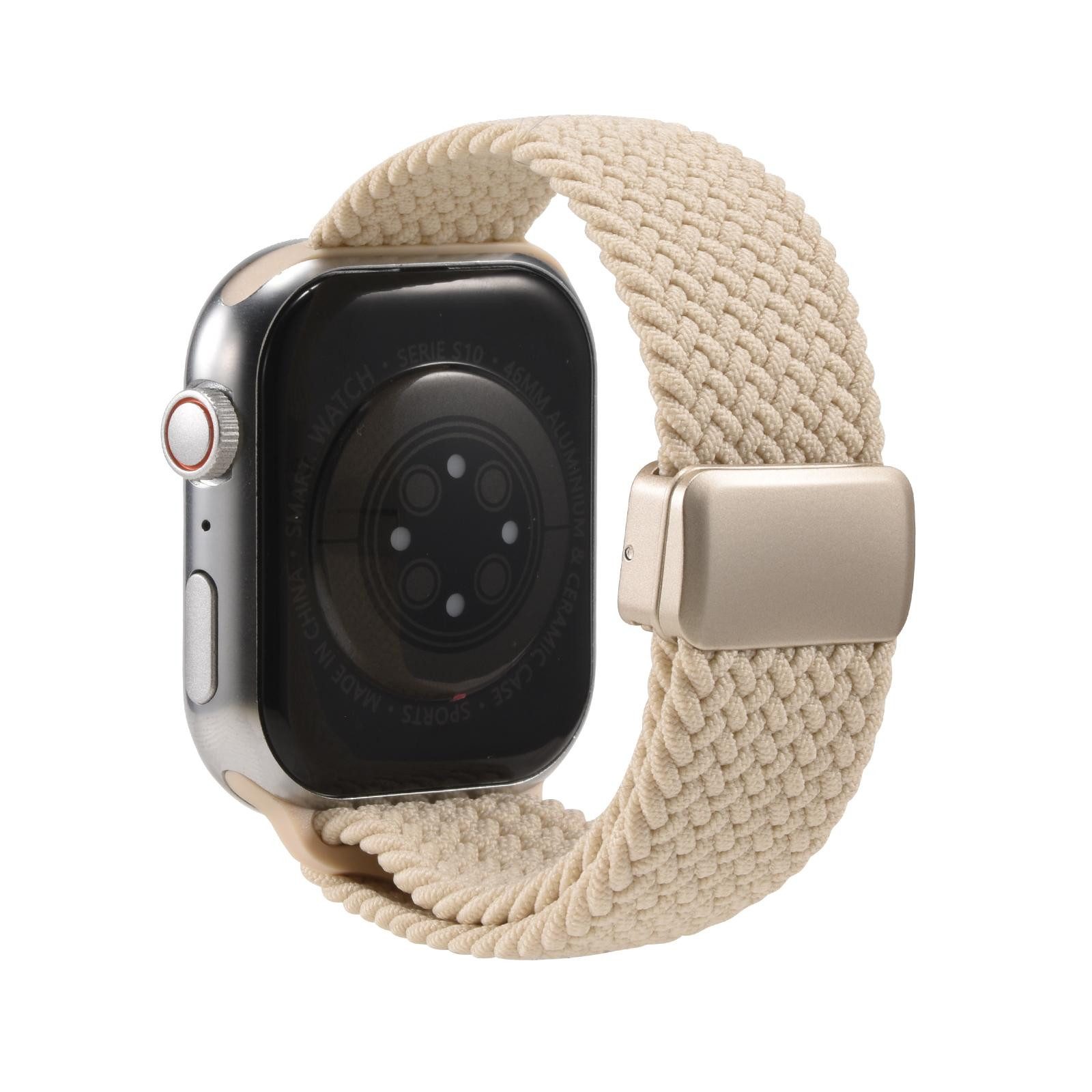 CoolGadget Smartwatch-Armband Fitnessarmband aus Nylon iWatch, für Apple Watch 1 2 3 4 5 6 7 8 9 10 11 SE 1 2 3 38 40 41 42 mm