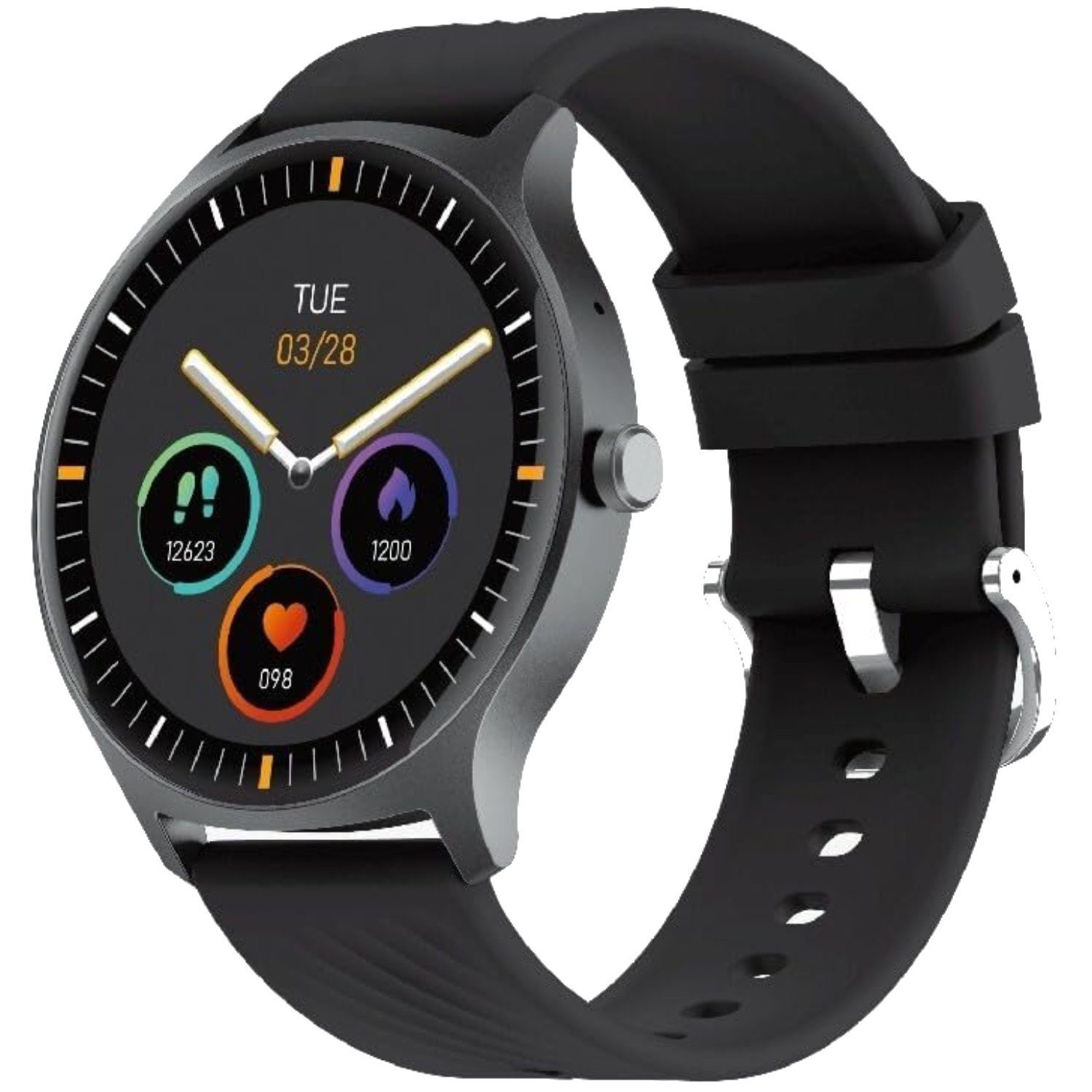 Smartwatch 1,39 inch, 230 mAh Batteriekapazität Android und iOS Smartwatch