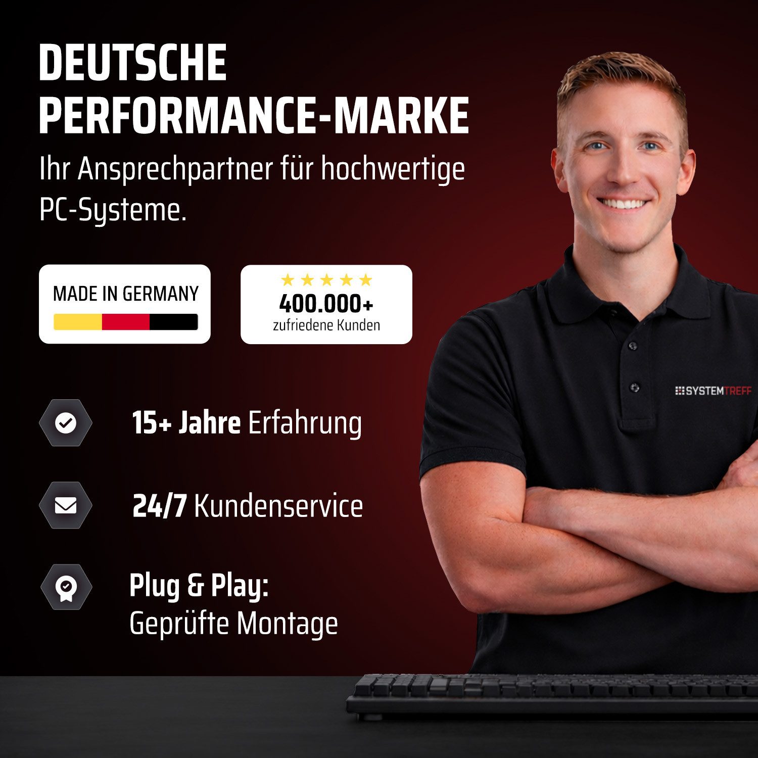 SYSTEMTREFF AMD Ryzen 5 7500F mit AMD Radeon RX 9060 XT 16GB Gaming-PC (AMD 7500F 7500F, Radeon RX 9060 XT, 16 GB RAM, 1000 GB SSD, Luftkühlung) – Bild 5 von 5