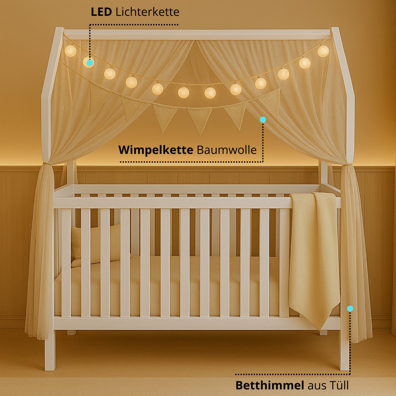 Alavya Home® Komplettbett ELLA 60x120 cm günstig online kaufen