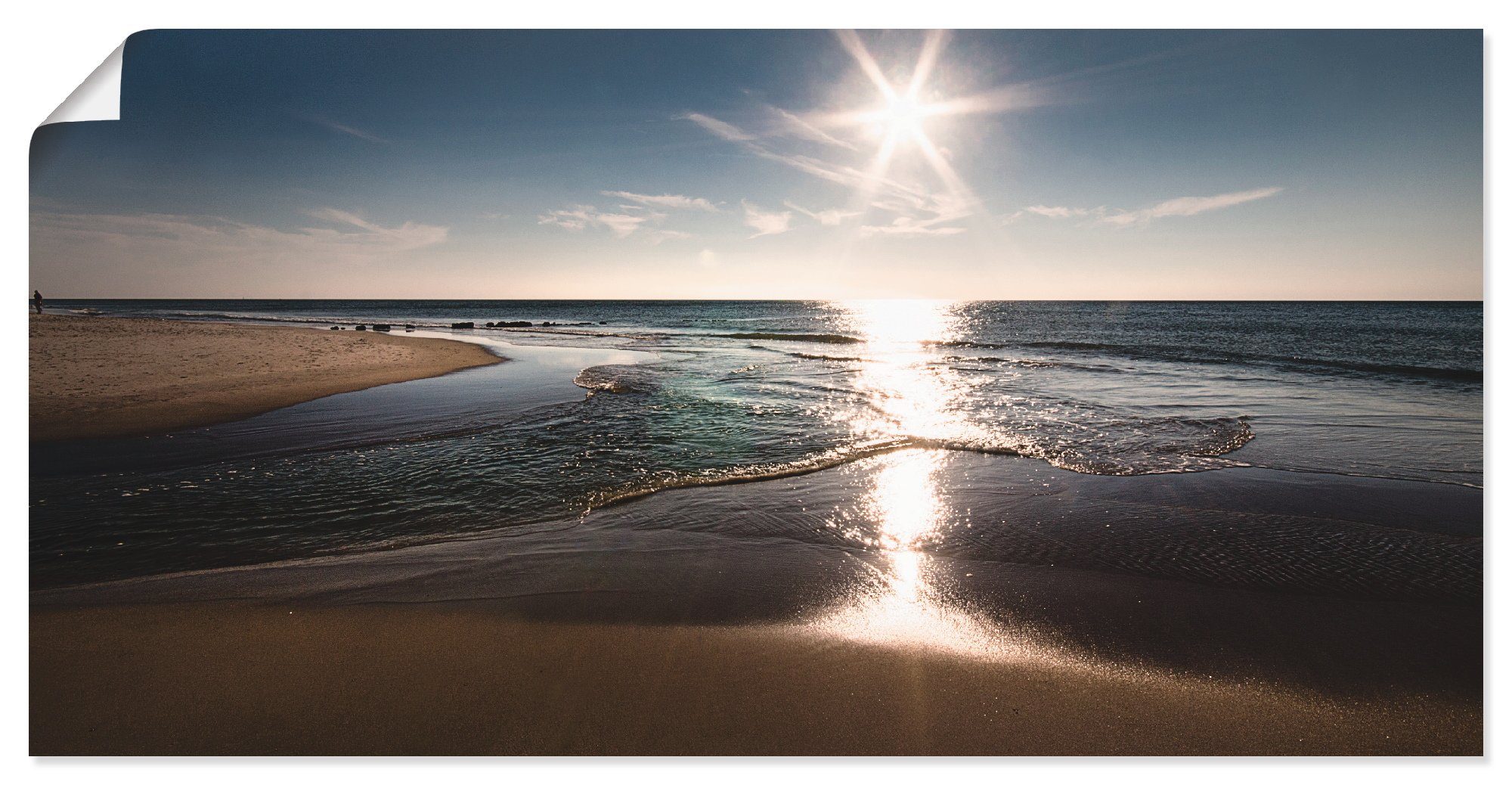 Artland Wandbild Sylt IV, Strand (1 St), als Leinwandbild, Poster in verschied. Größen