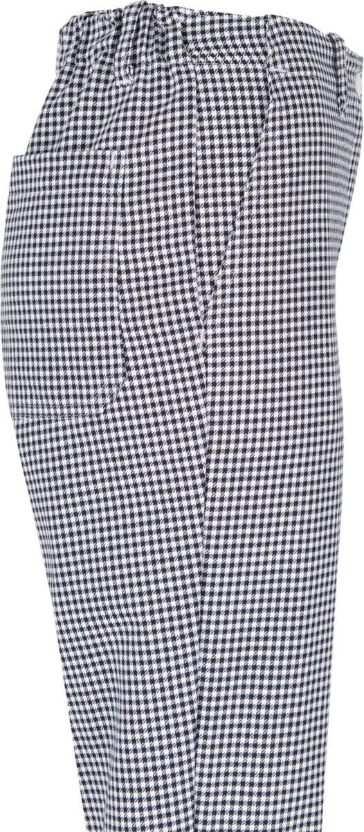 BEB Arbeitsbundhose beb GASTRO Damen KOCHHOSE Baumwolle Weiß Pepita