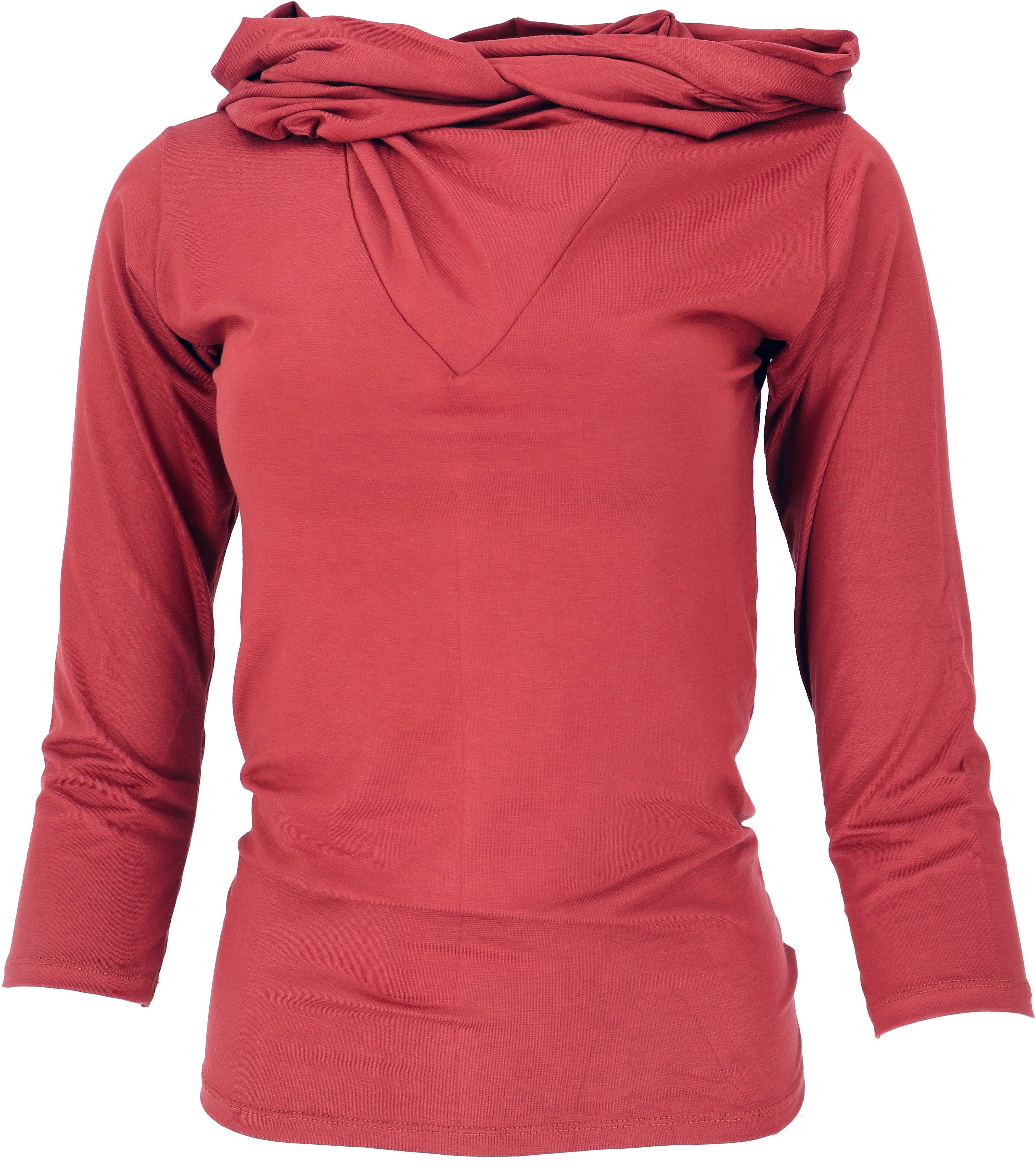 Longsleeve Langarmshirt, Boho Oberteil mit raffinierter..