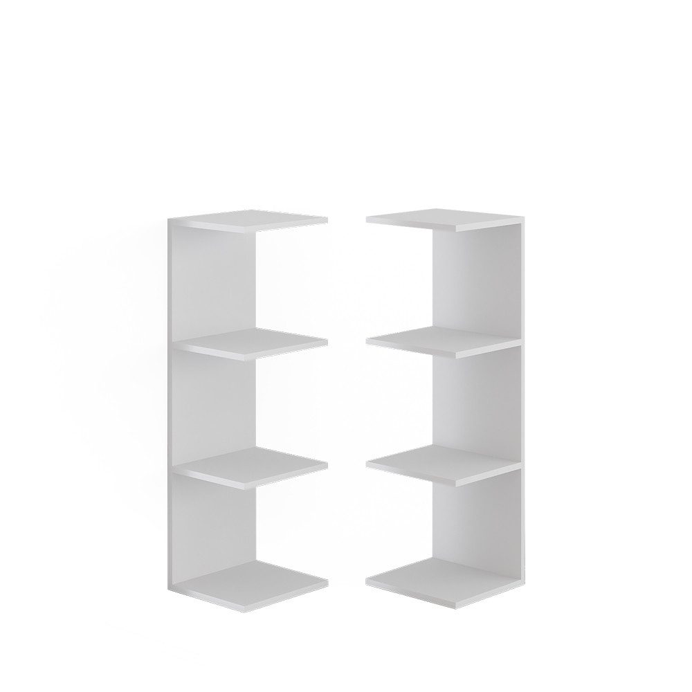 Vicco Bücherregal Paolo, Weiß, 30 x 95 cm 2er Set günstig online kaufen