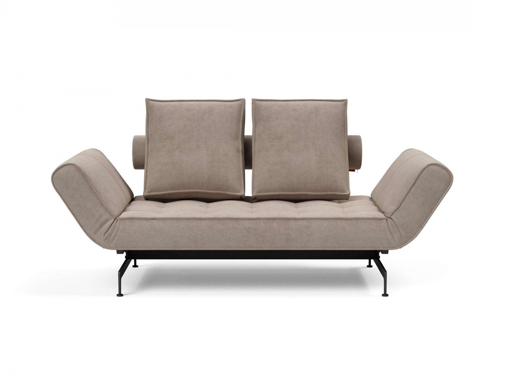 INNOVATION LIVING ™ 3-Sitzer Ghia Schlafsofa mit Taschenfederkern, Breite 210cm, Tiefe 93cm, eine große Liegefläche mit geringer Stellfläche, beidseitig abklappbar