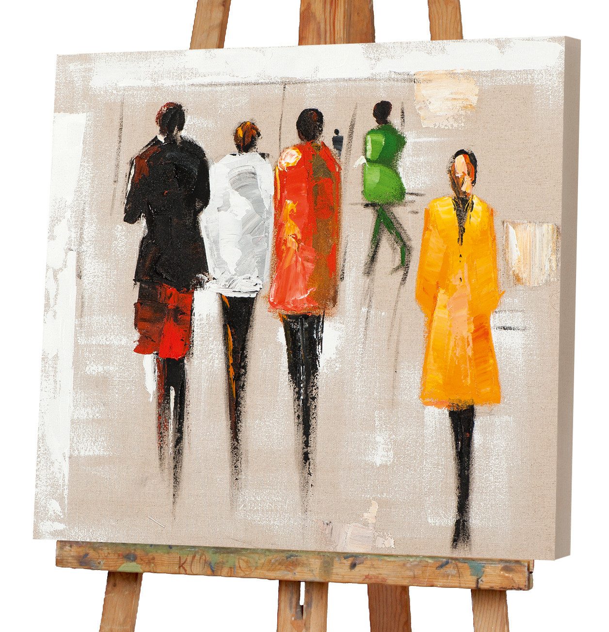 ArtUniverse Gemälde Leinwandbild Modenschau 70 x 70 cm, Menschenmotiv