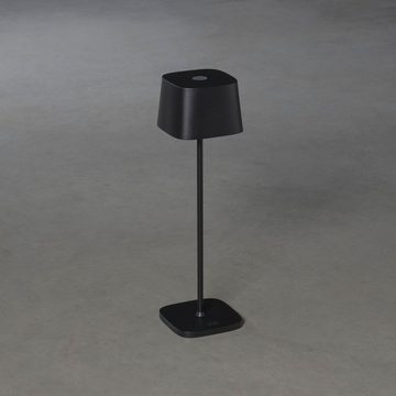 KONSTSMIDE LED Tischleuchte Capri, LED fest integriert, Warmweiß, Capri LED USB-Tischleuchte schwarz, Farbtemperatur, dimmba