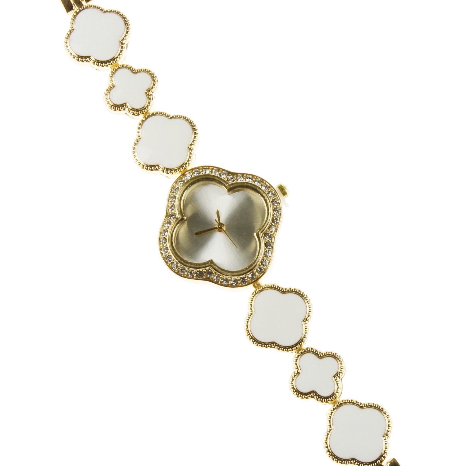KARMA Quarzuhr Damenuhr Edelstahl Gold Schwarz oder Weiß Uhr Damen Quartzuhr, (Armbanduhr Damen modern), ohne Ziffern